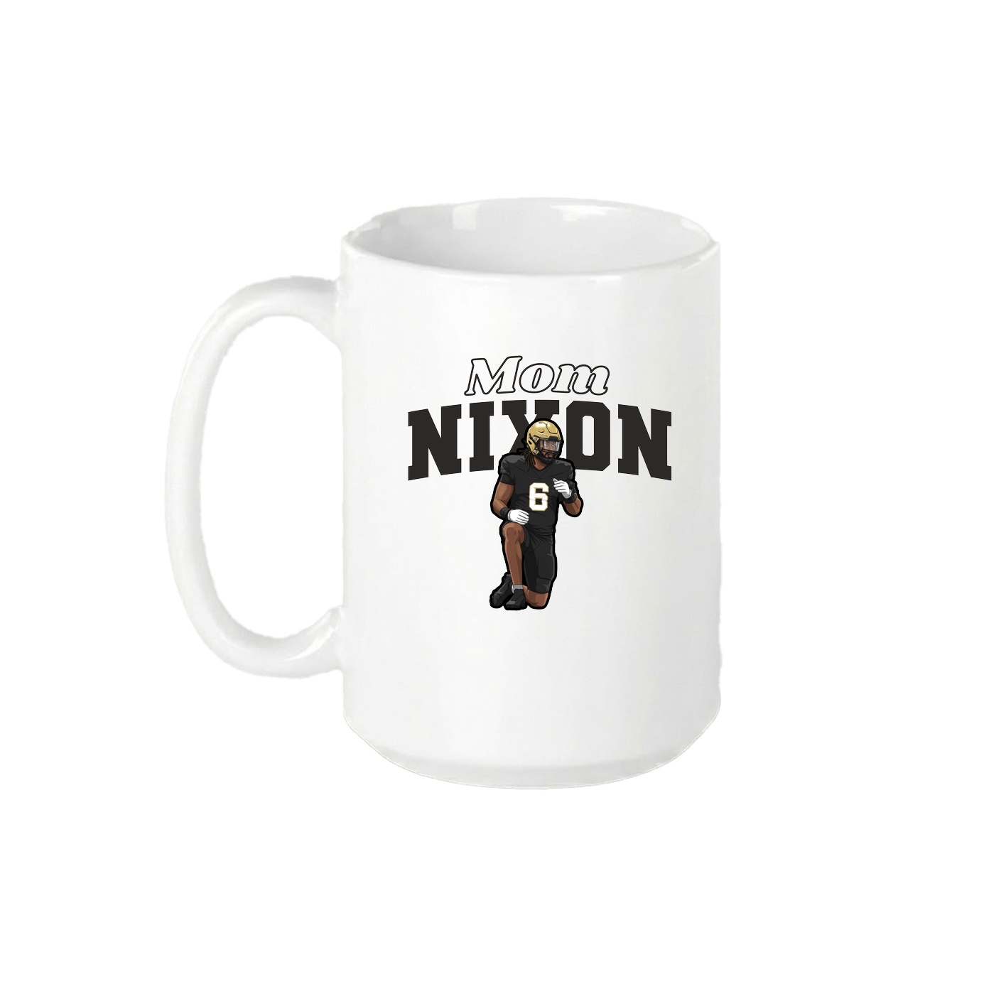 15oz Coffee Mug — Mothers Day Block in White