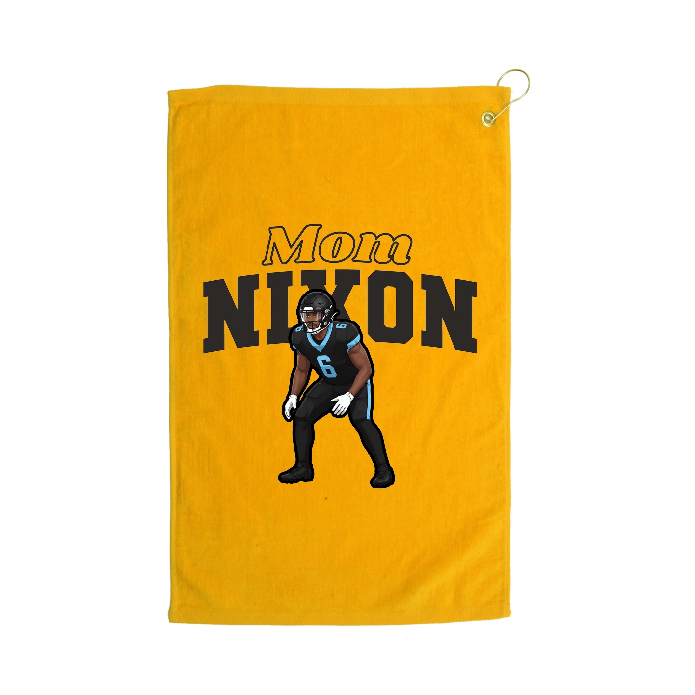 Golf Towel — Mothers Day Block in Gold