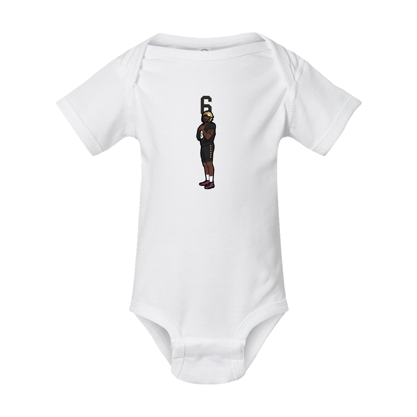 Baby Onesie — Number Top in White
