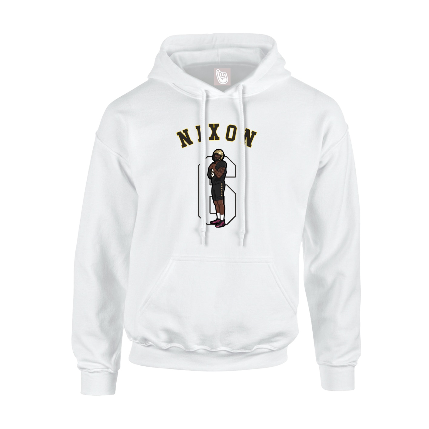 Hoodie — Shirsey Arch in White