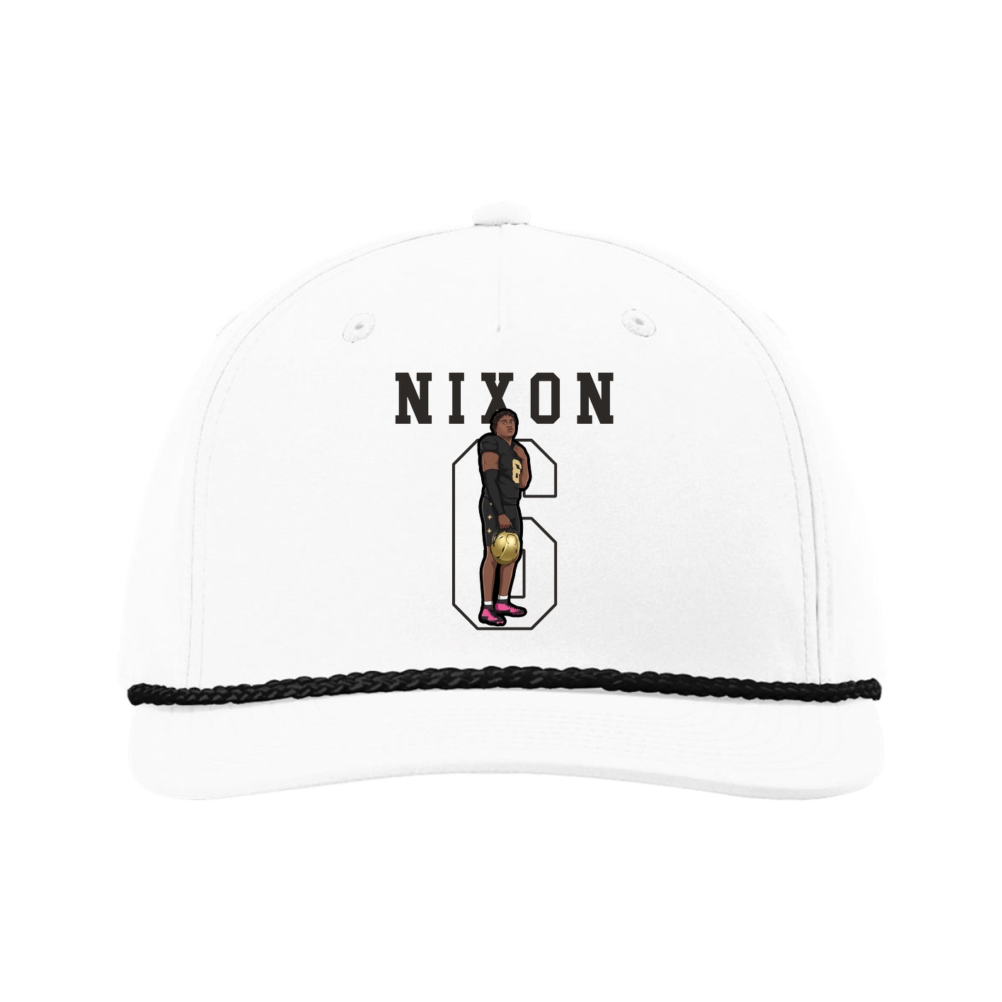 Five-Panel Classic Rope Cap — Shirsey in White