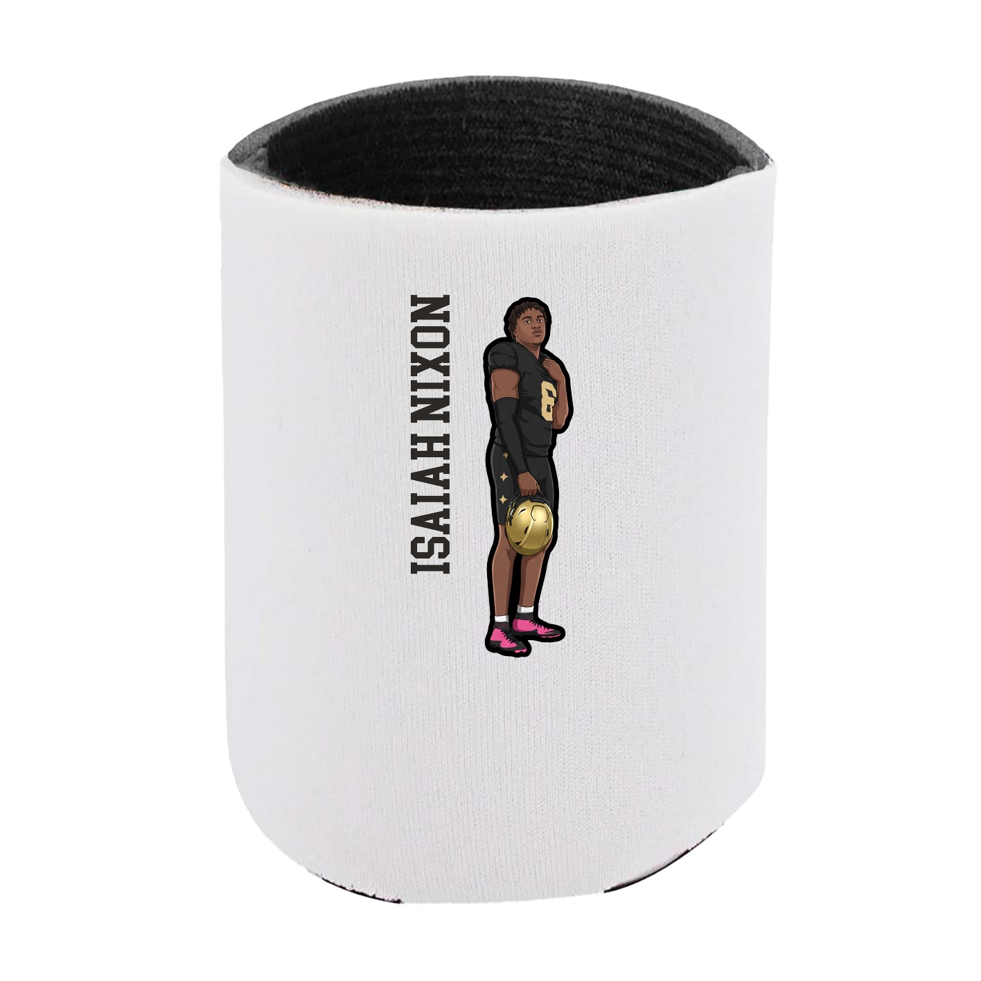 Can Holder — Name Vertical in White