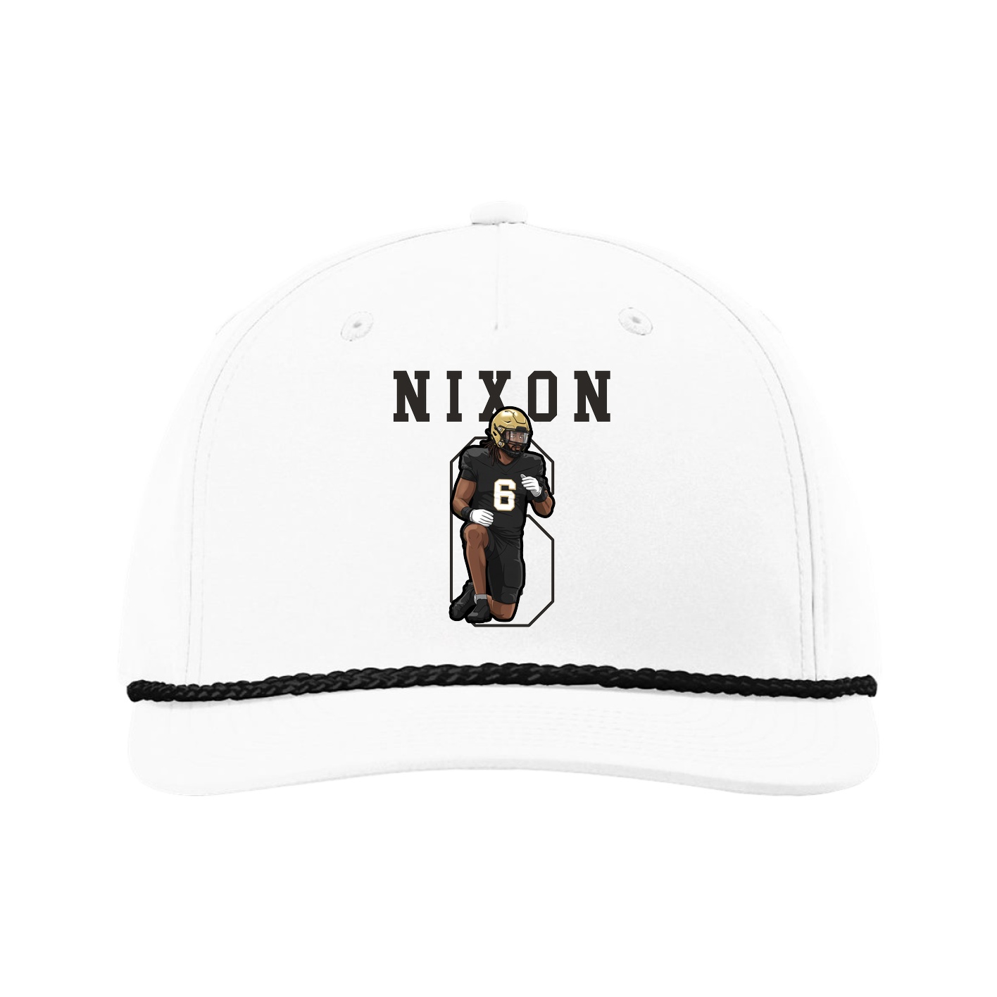 Five-Panel Classic Rope Cap — Shirsey in White