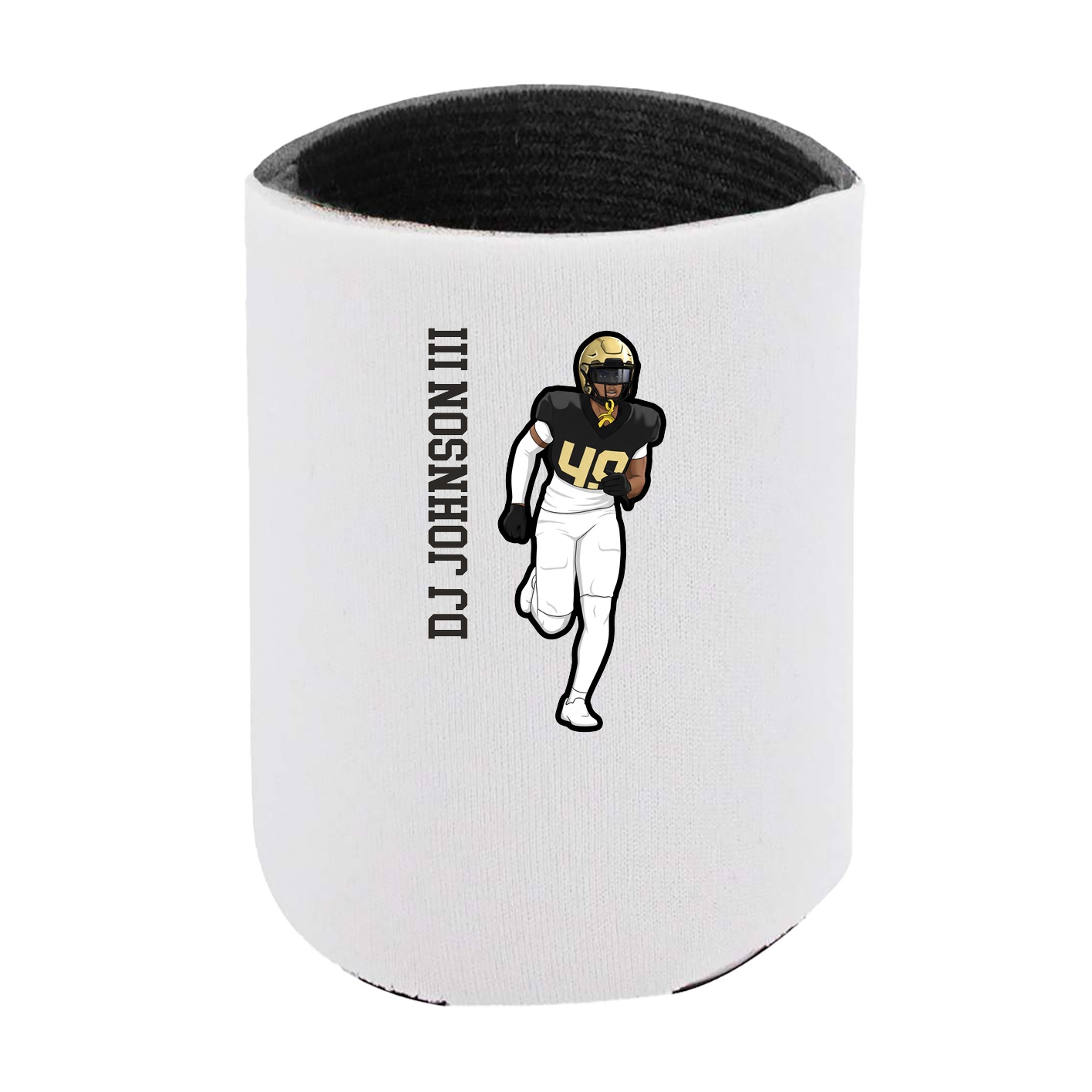 Can Holder — Name Vertical in White