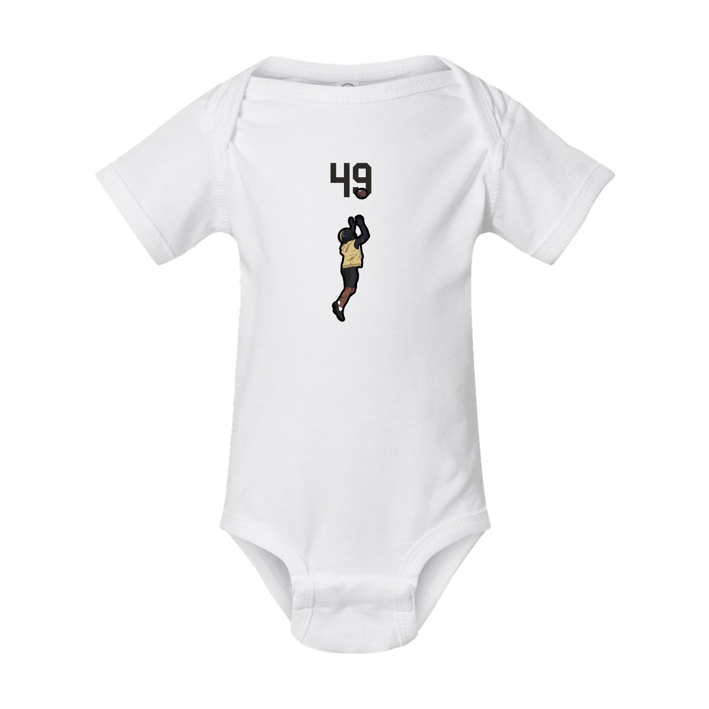 Baby Onesie — Number Top in White