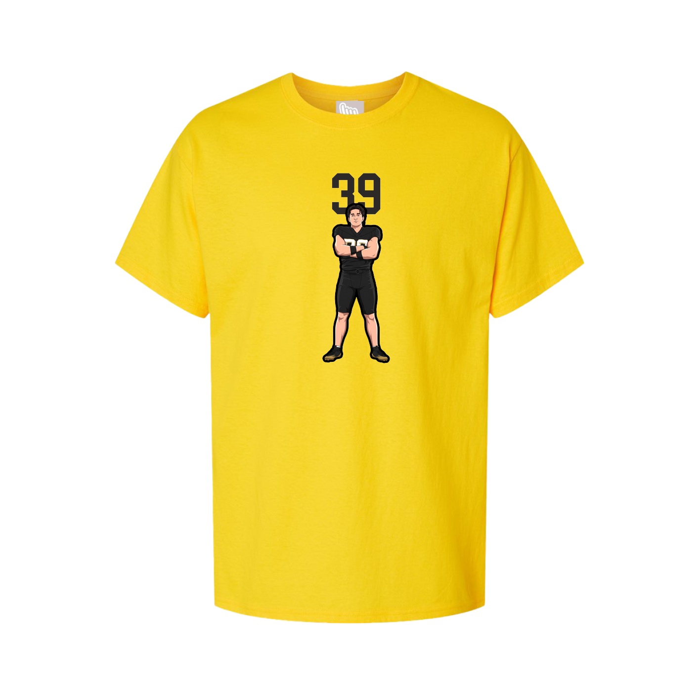 Youth Tee — Number Top in Gold