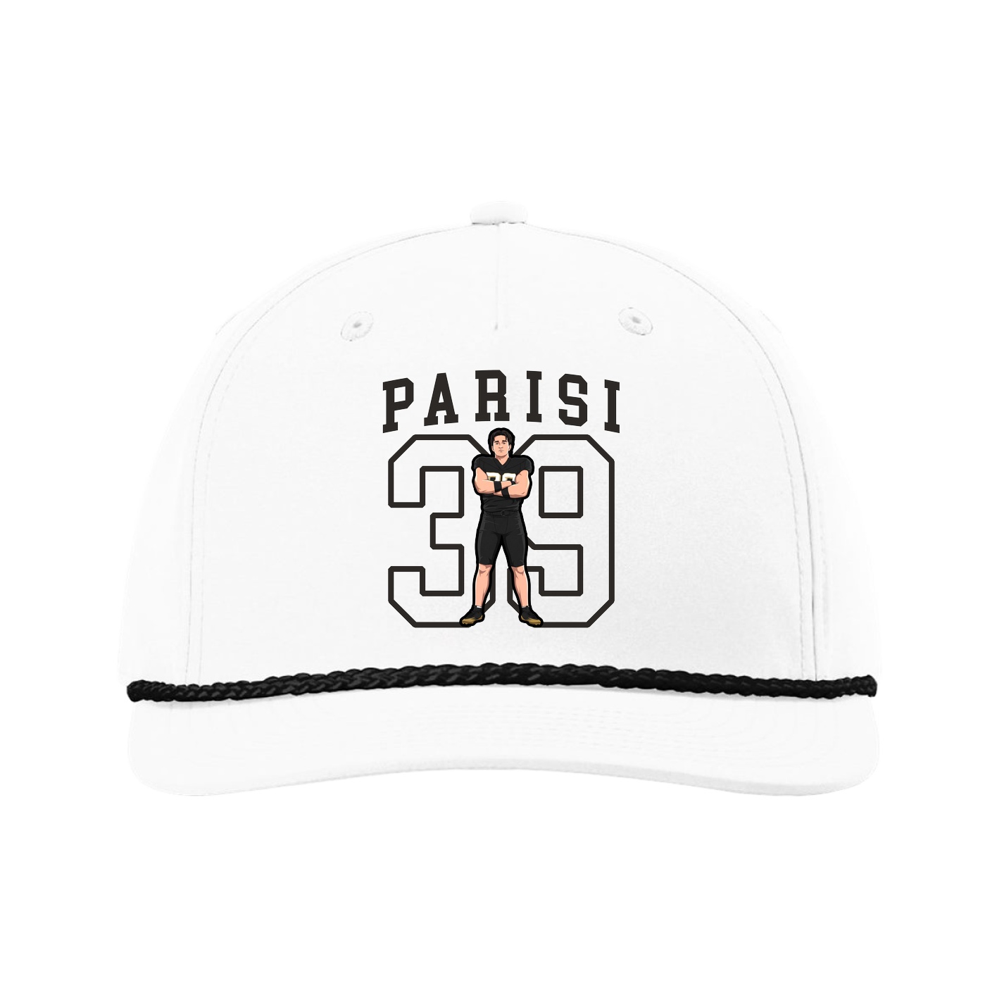 Five-Panel Classic Rope Cap — Shirsey in White