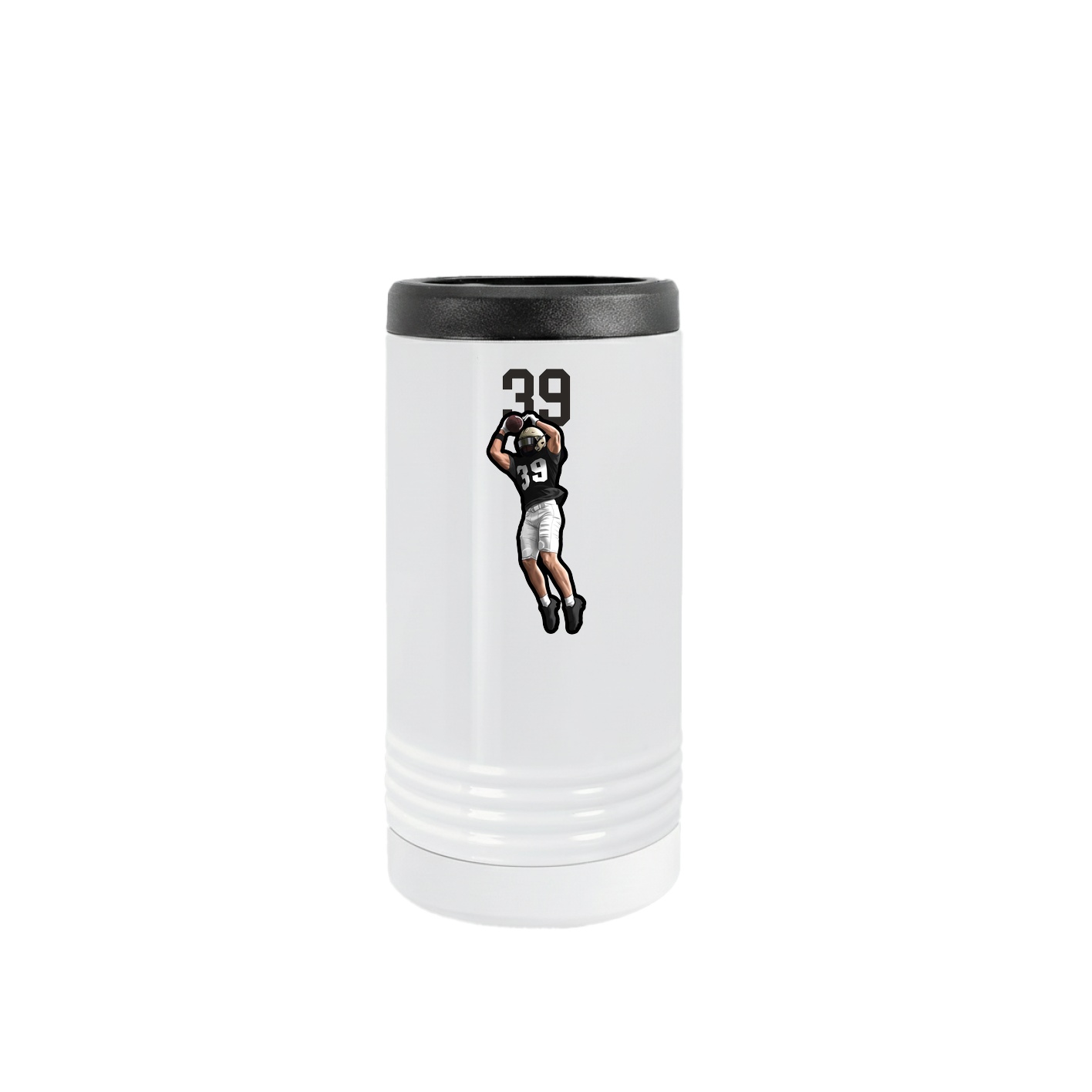 Slim Beverage Holder — Number Top in White