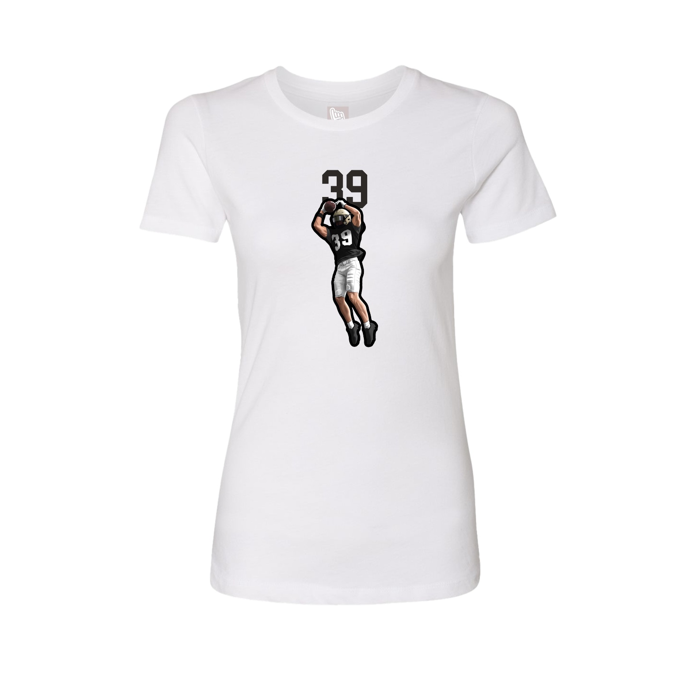 Womens Tee — Number Top in White