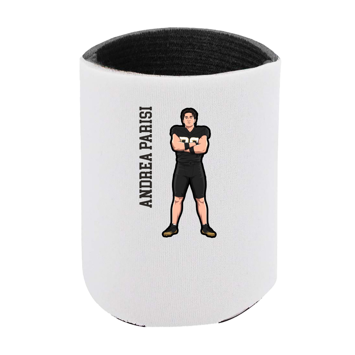 Can Holder — Name Vertical in White