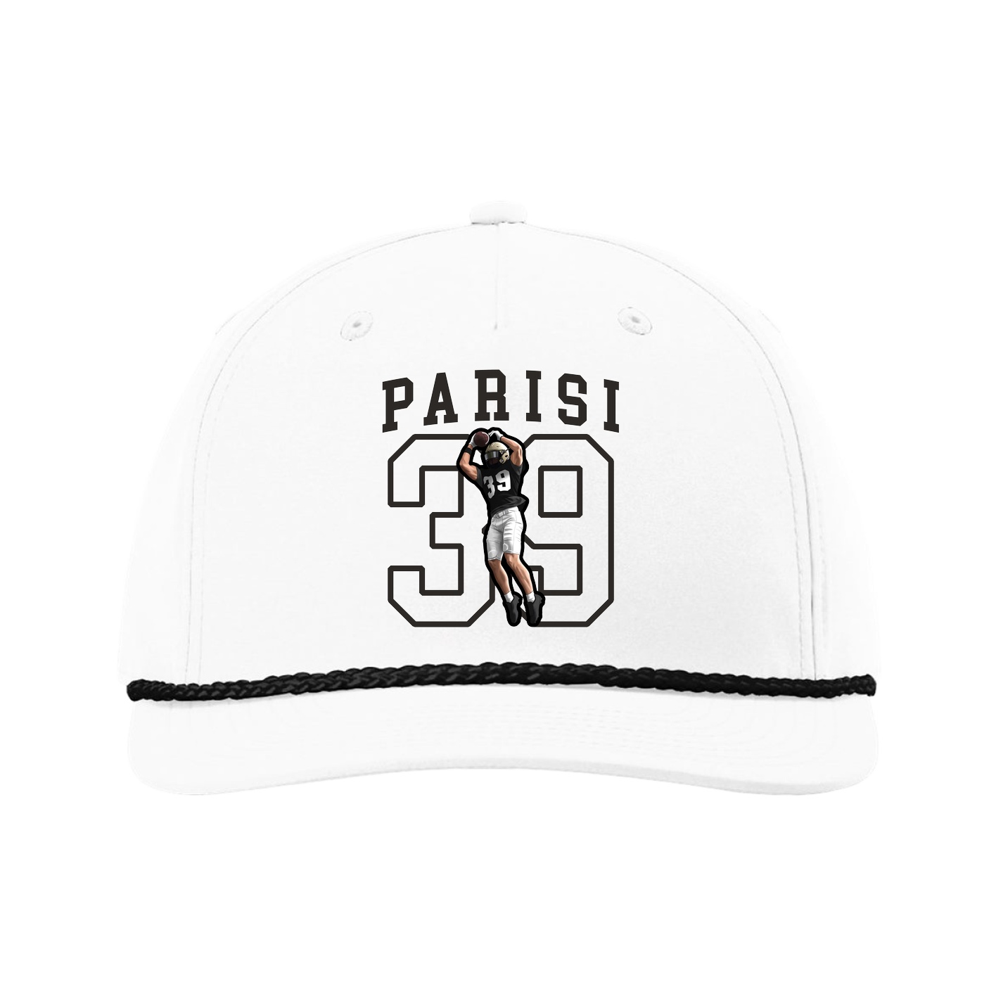 Five-Panel Classic Rope Cap — Shirsey in White