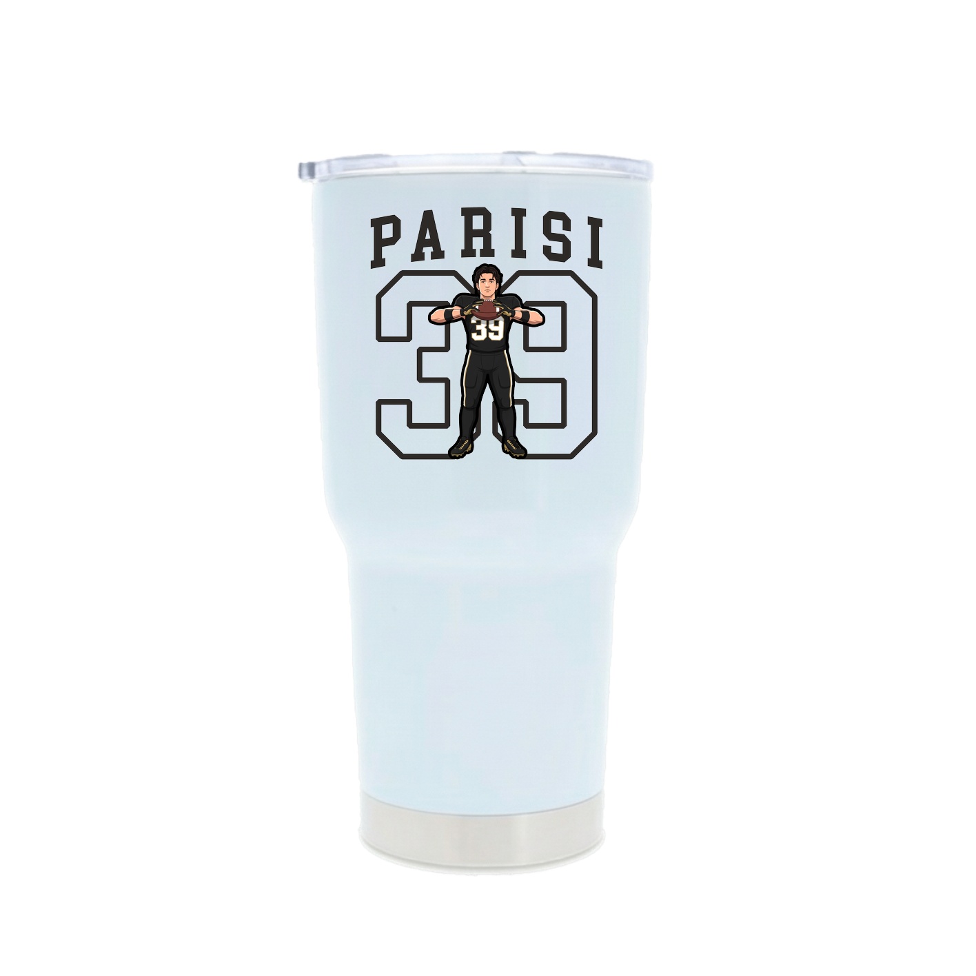 30oz Stainless Steel Tumbler — Shirsey in White