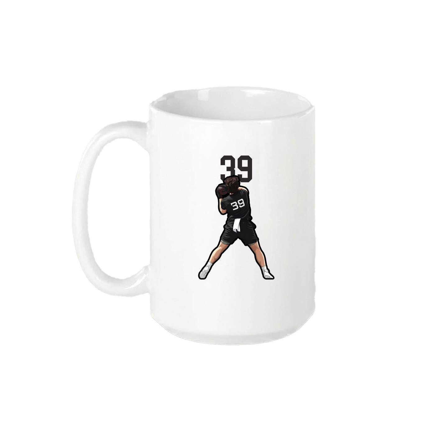 15oz Coffee Mug — Number Top in White