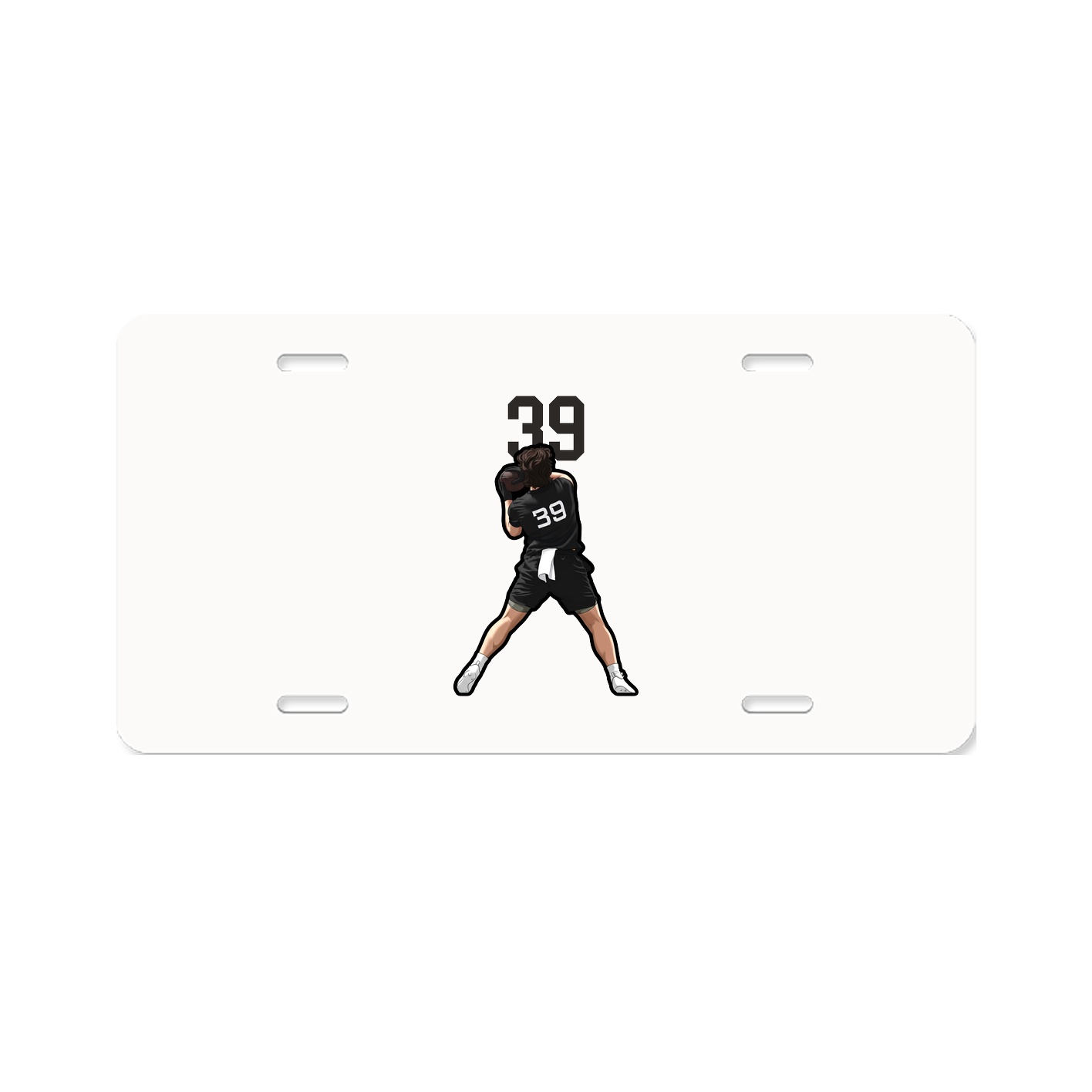 License Plate — Number Top in Classic