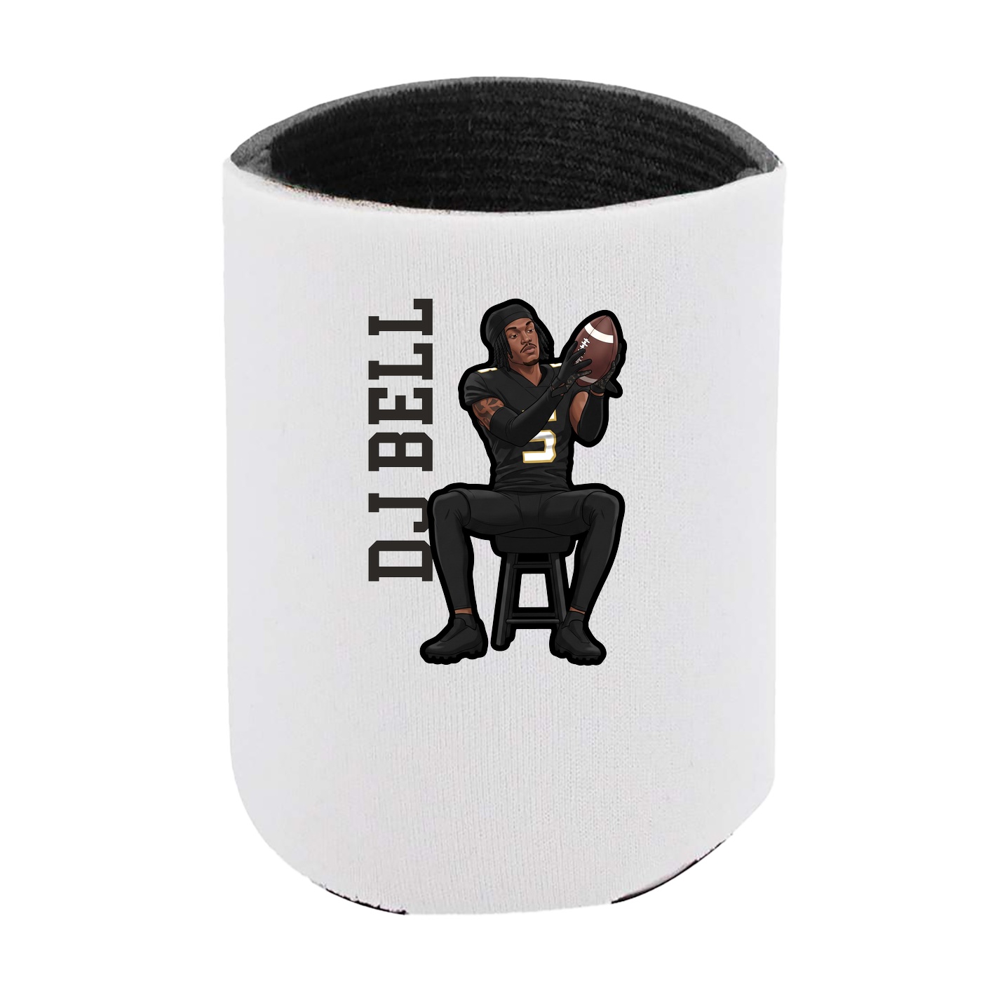 Can Holder — Name Vertical in White