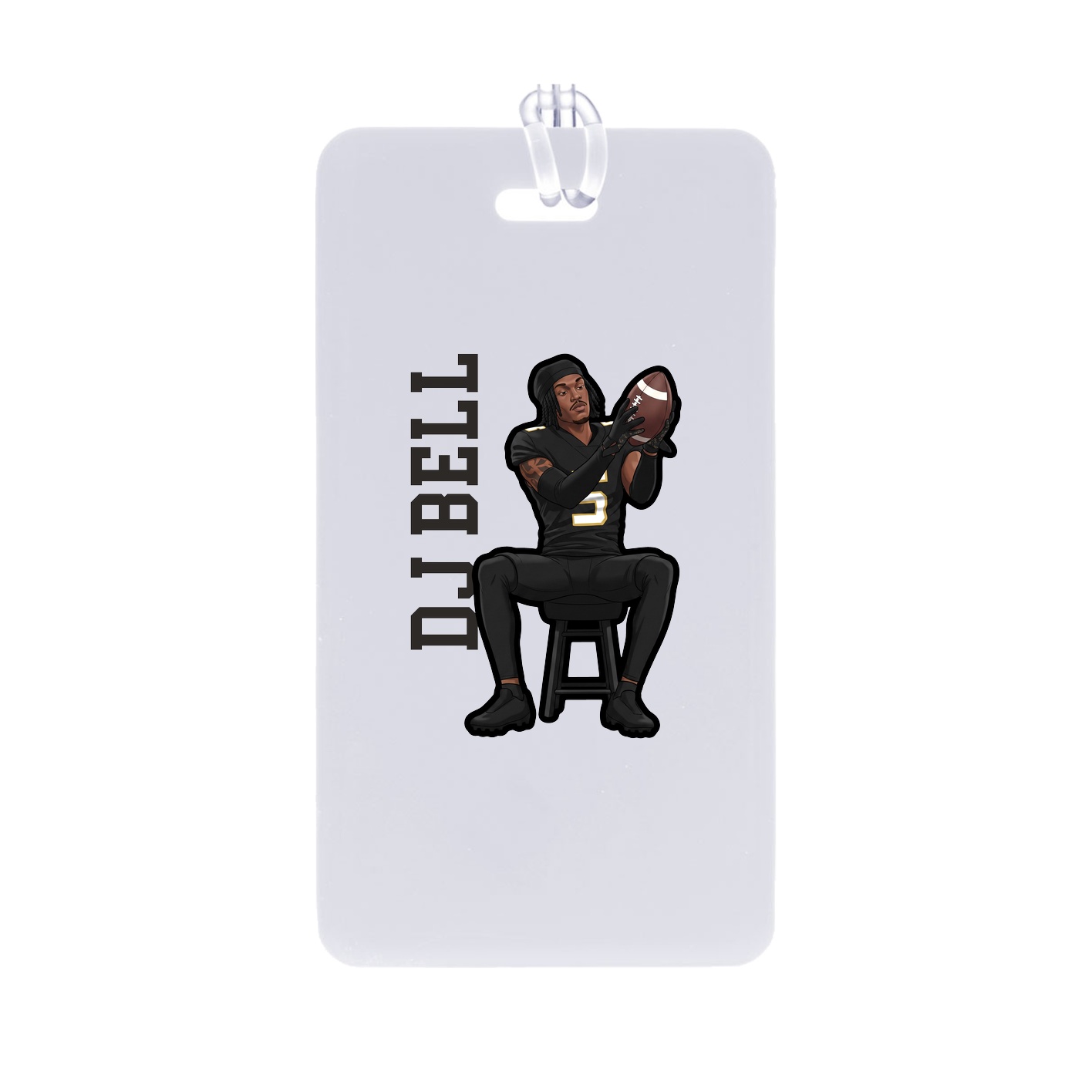 Bag Tag — Name Vertical in Classic