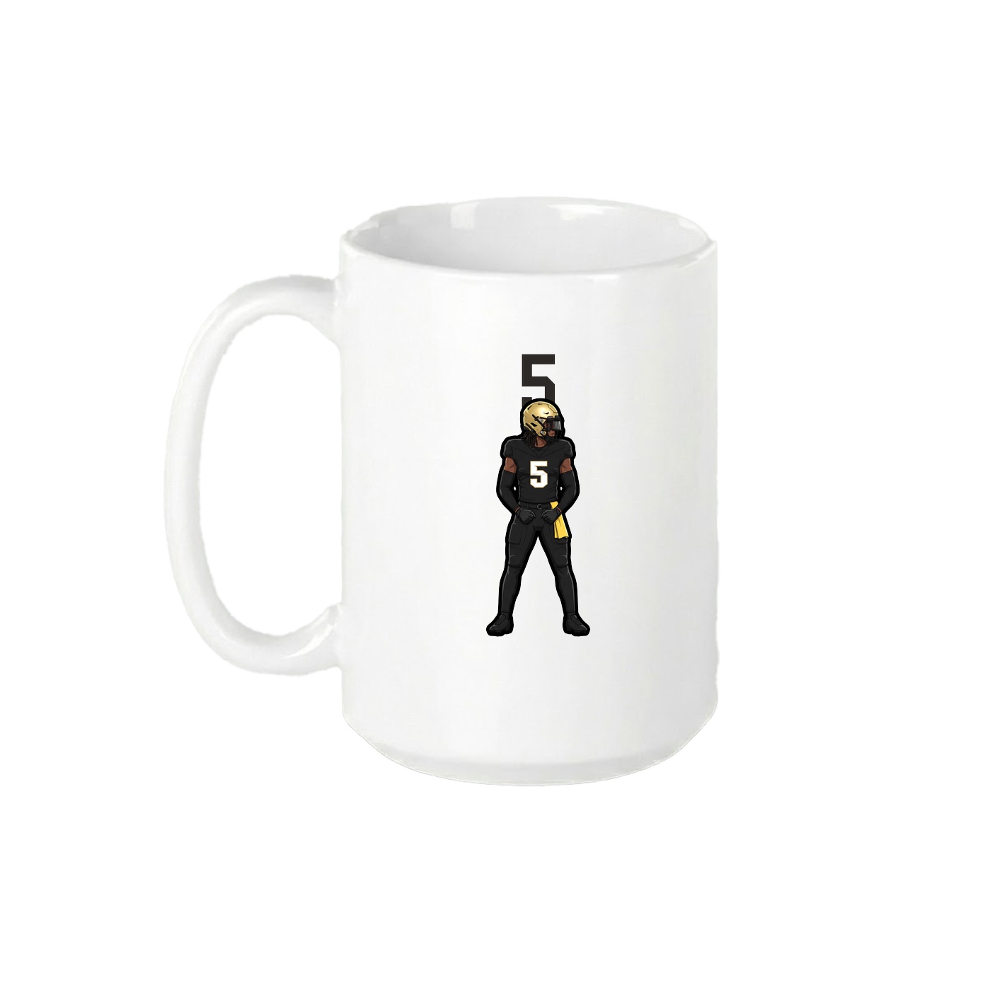 15oz Coffee Mug — Number Top in White
