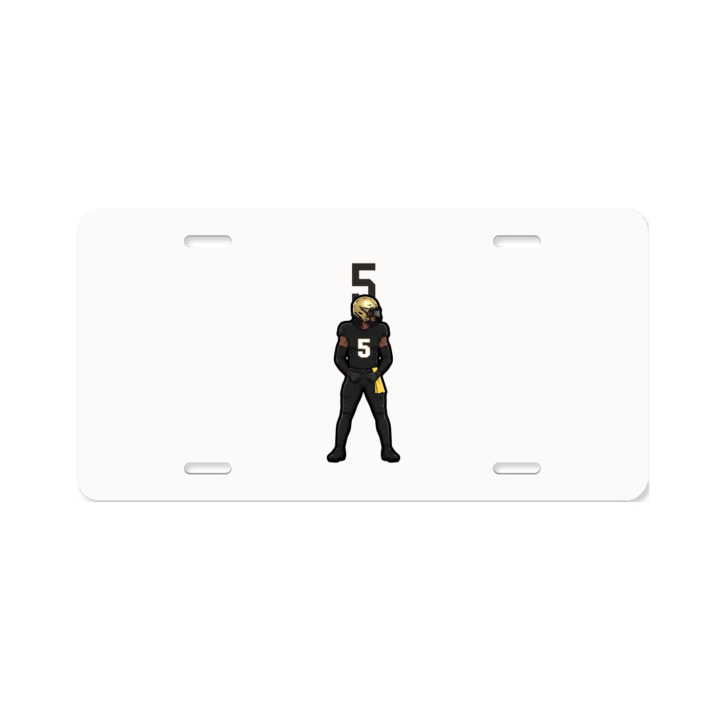 License Plate — Number Top in Classic