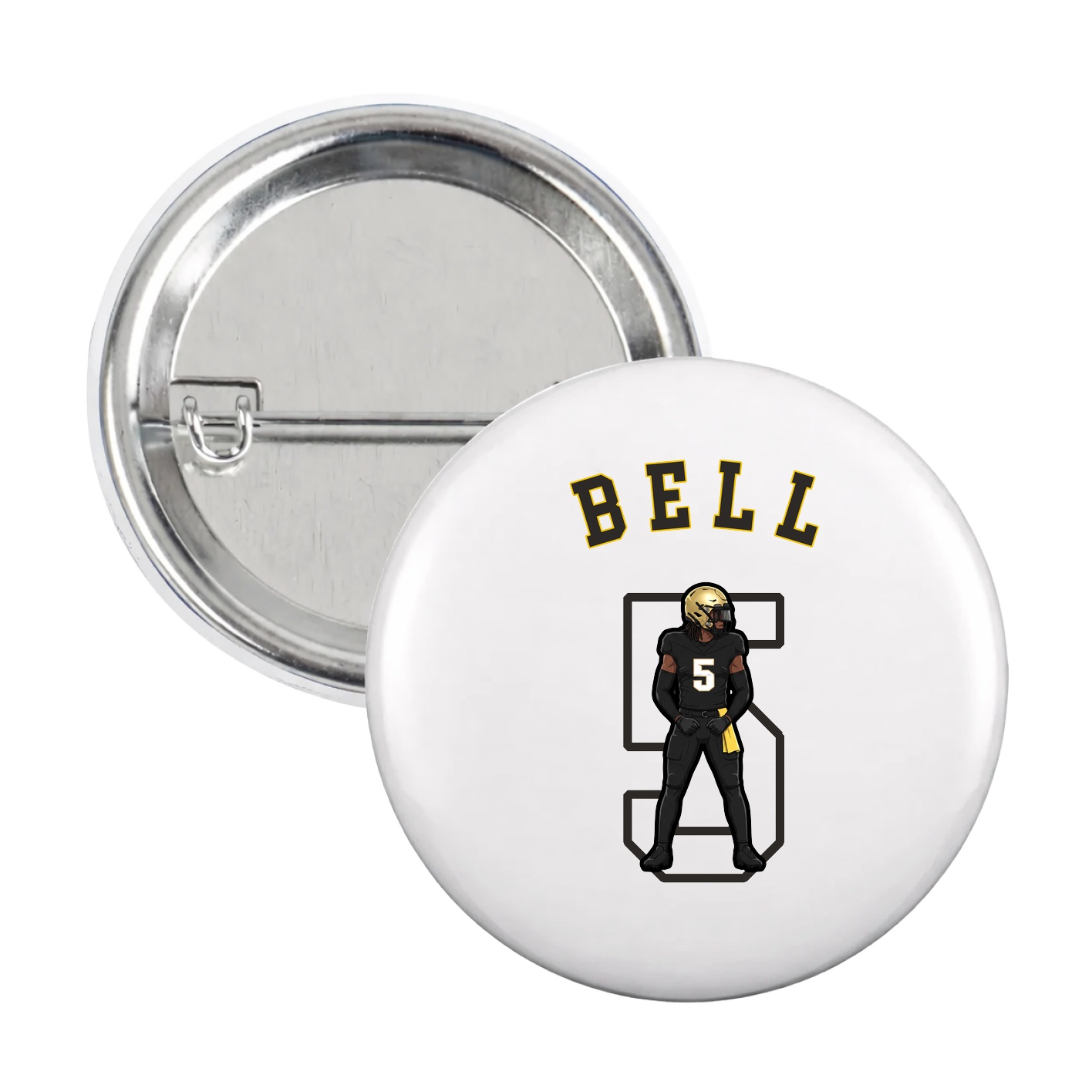 Game Day Button — Shirsey Arch in White