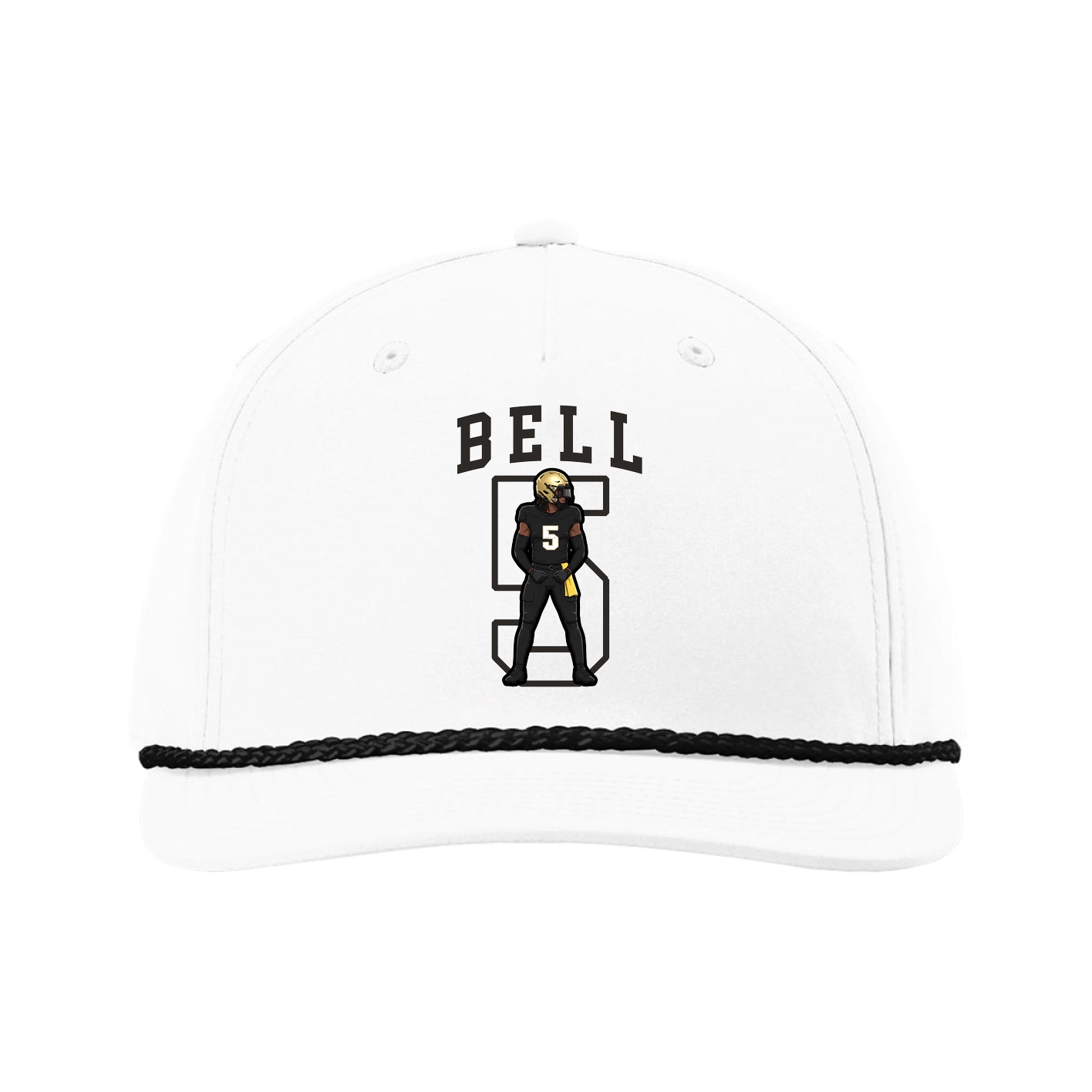 Five-Panel Classic Rope Cap — Shirsey in White