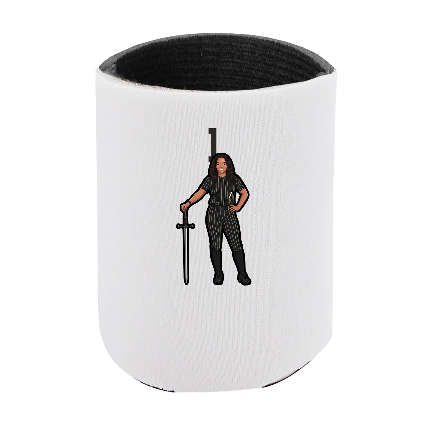 Can Holder — Number Top in White