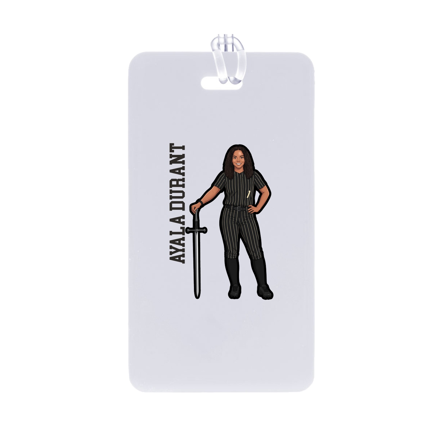 Bag Tag — Name Vertical in Classic