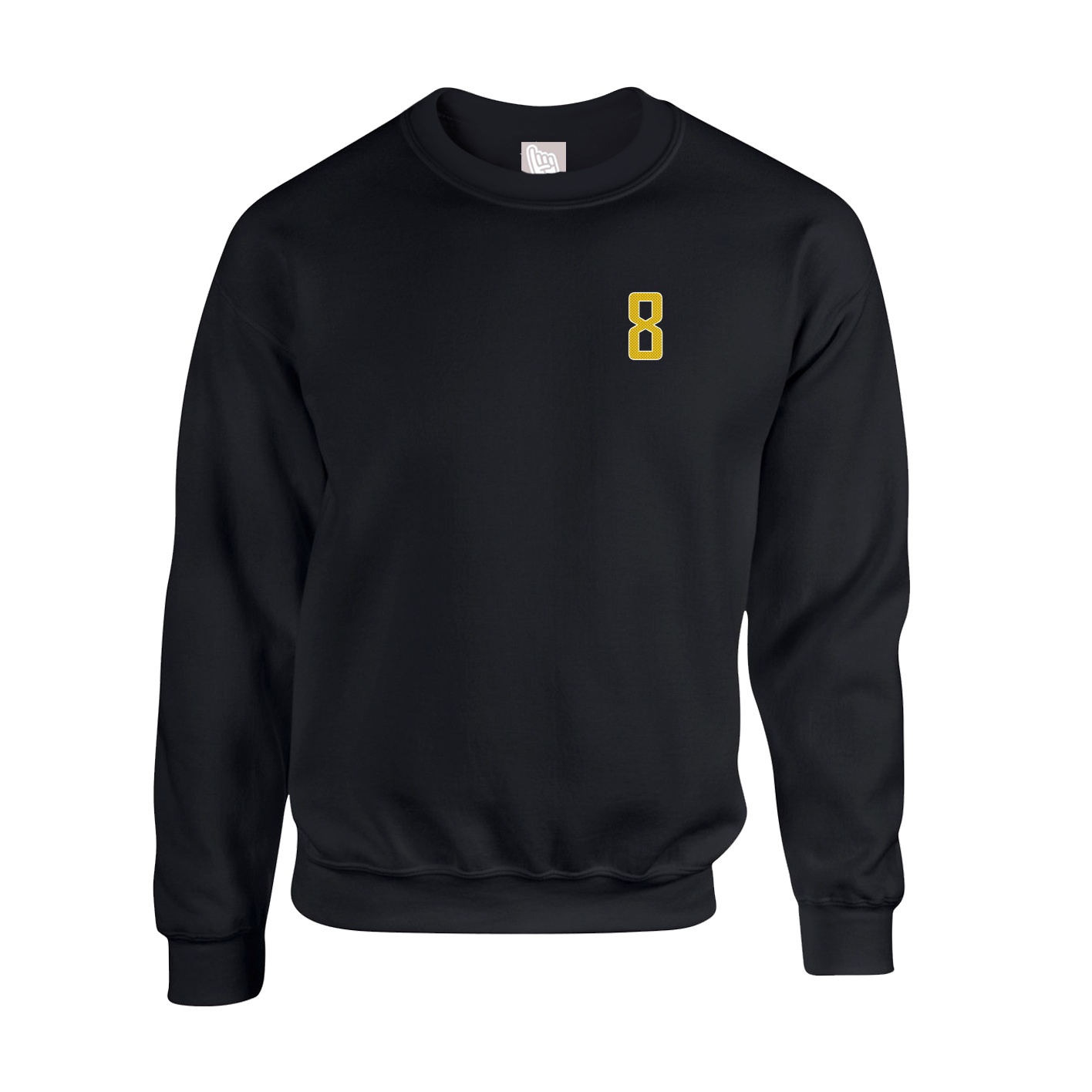 Fleece Crew — Front Shirsy in Black