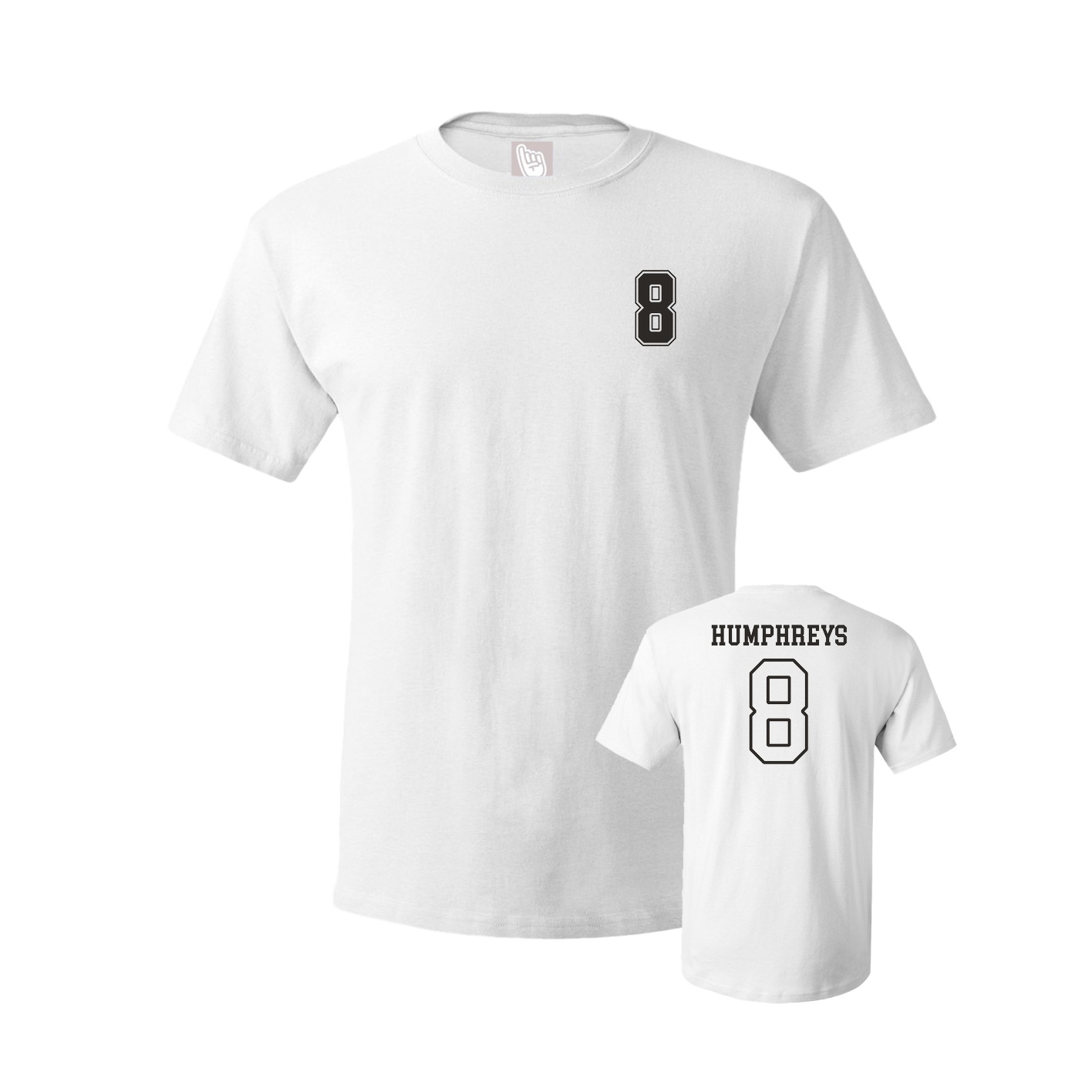 Youth Tee — Chest Back in White