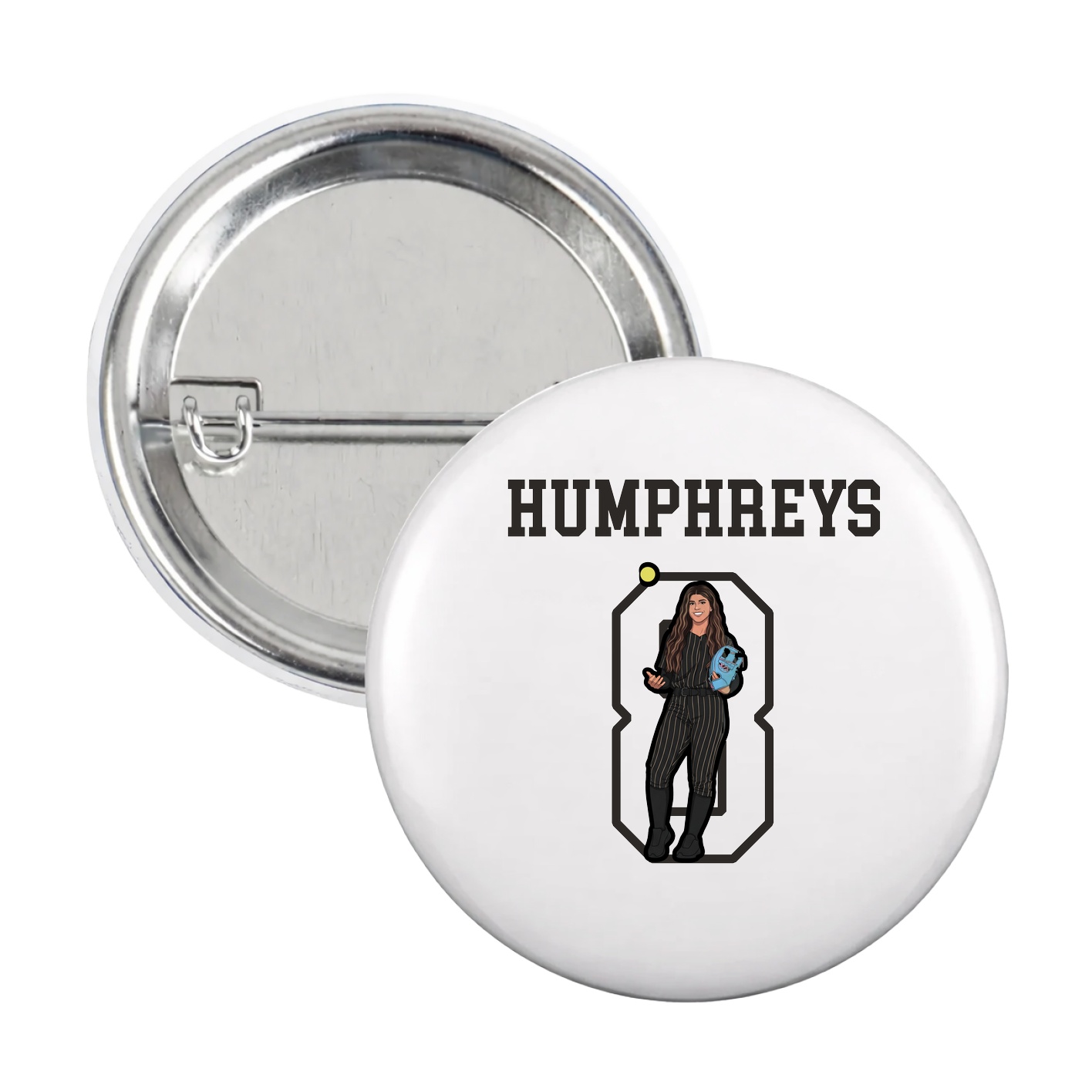 Game Day Button — Shirsey in White