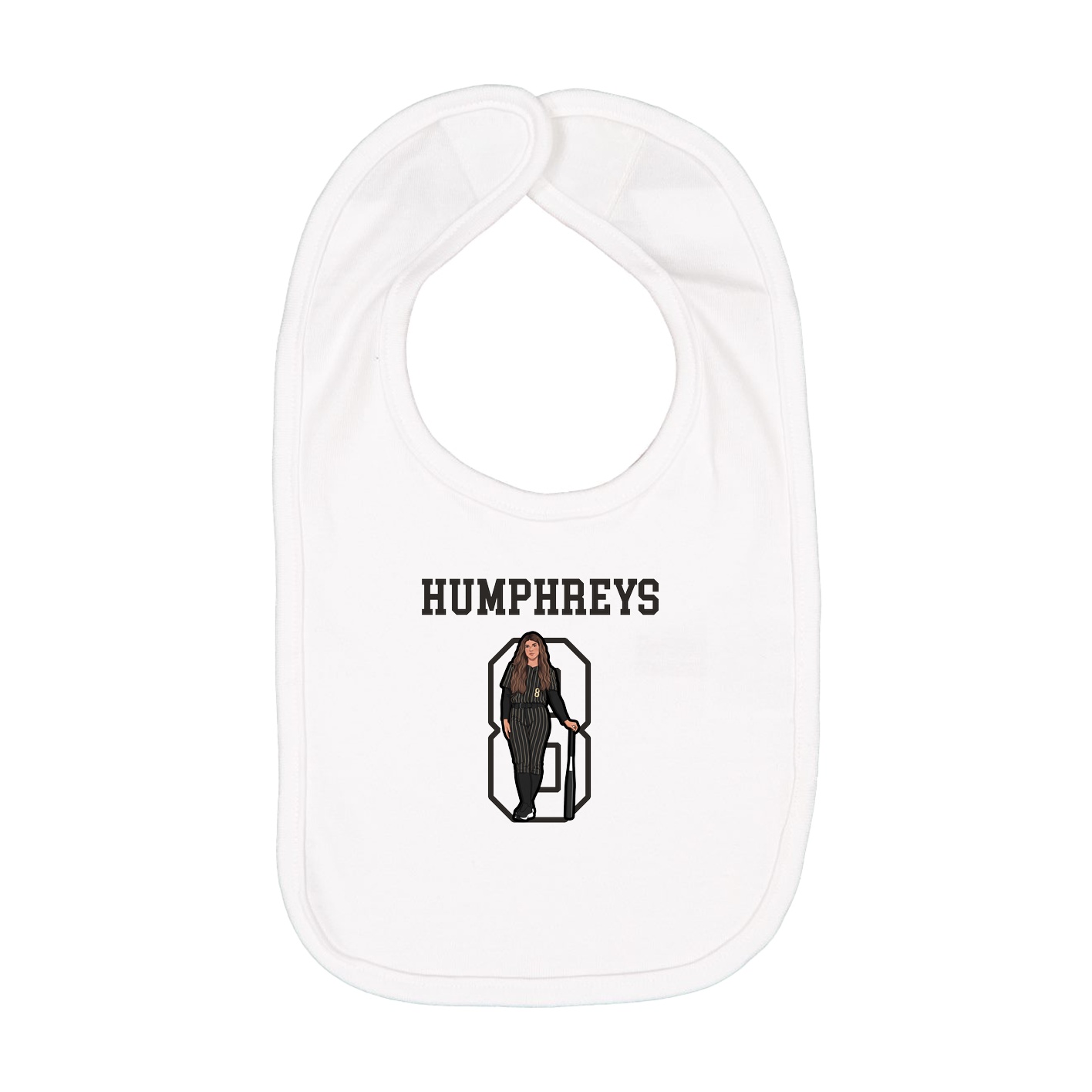 Infant Bib — Shirsey in White