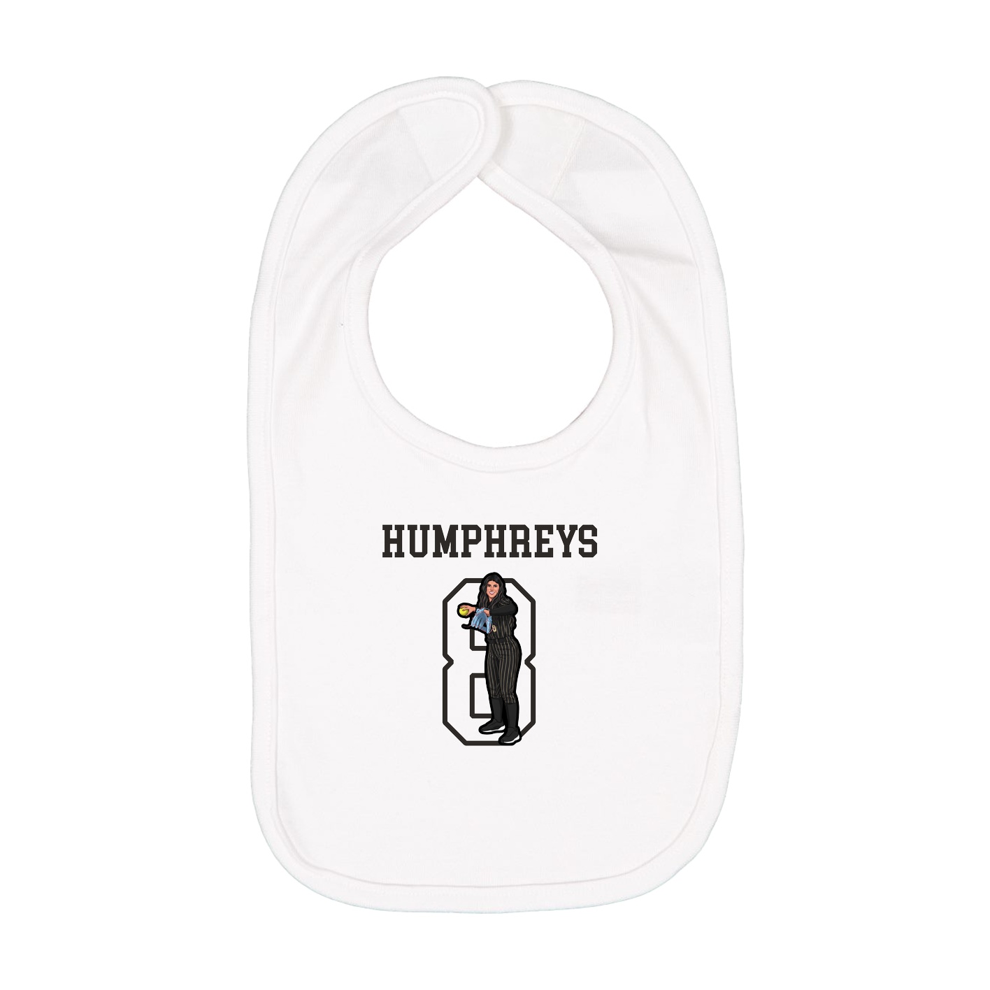 Infant Bib — Shirsey in White