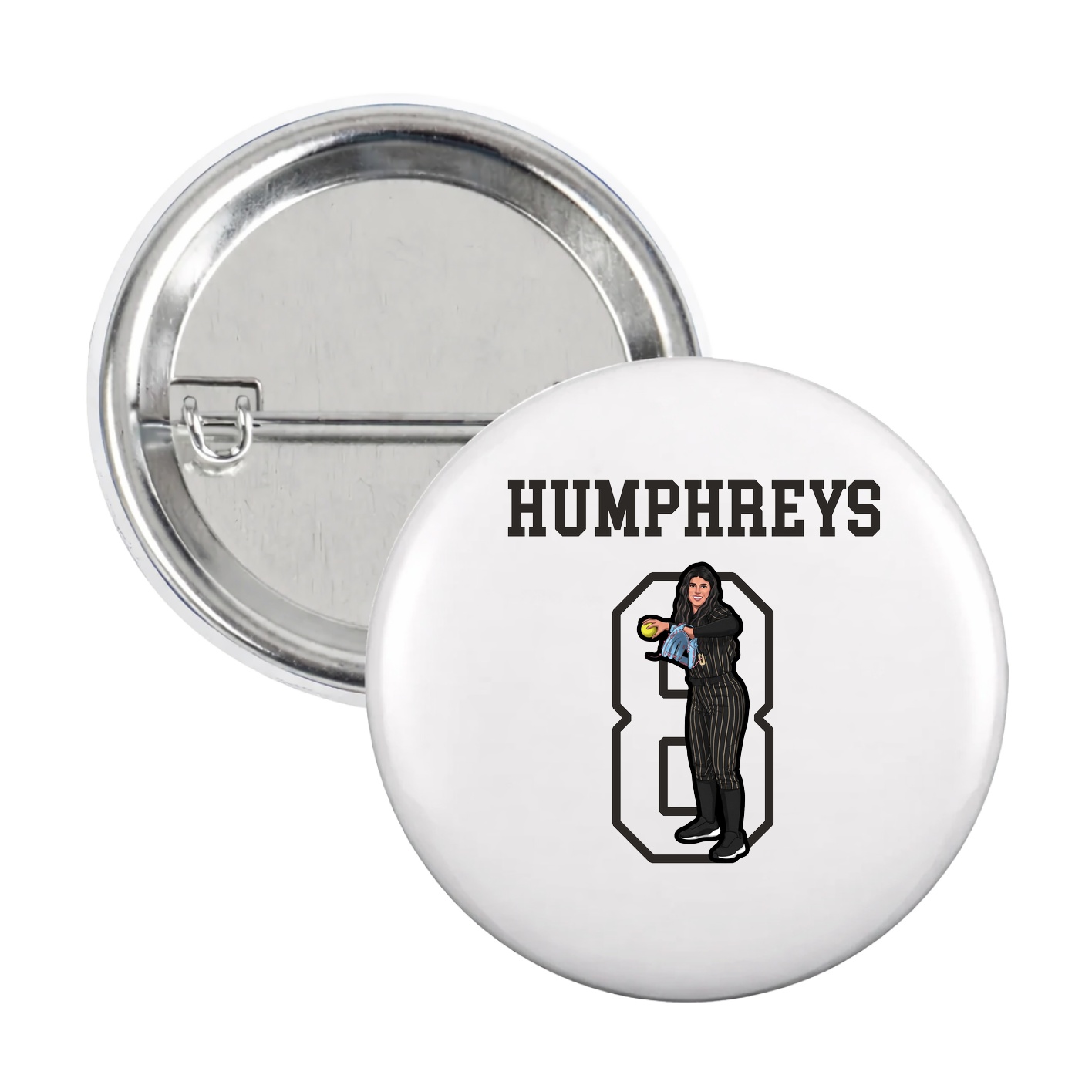 Game Day Button — Shirsey in White