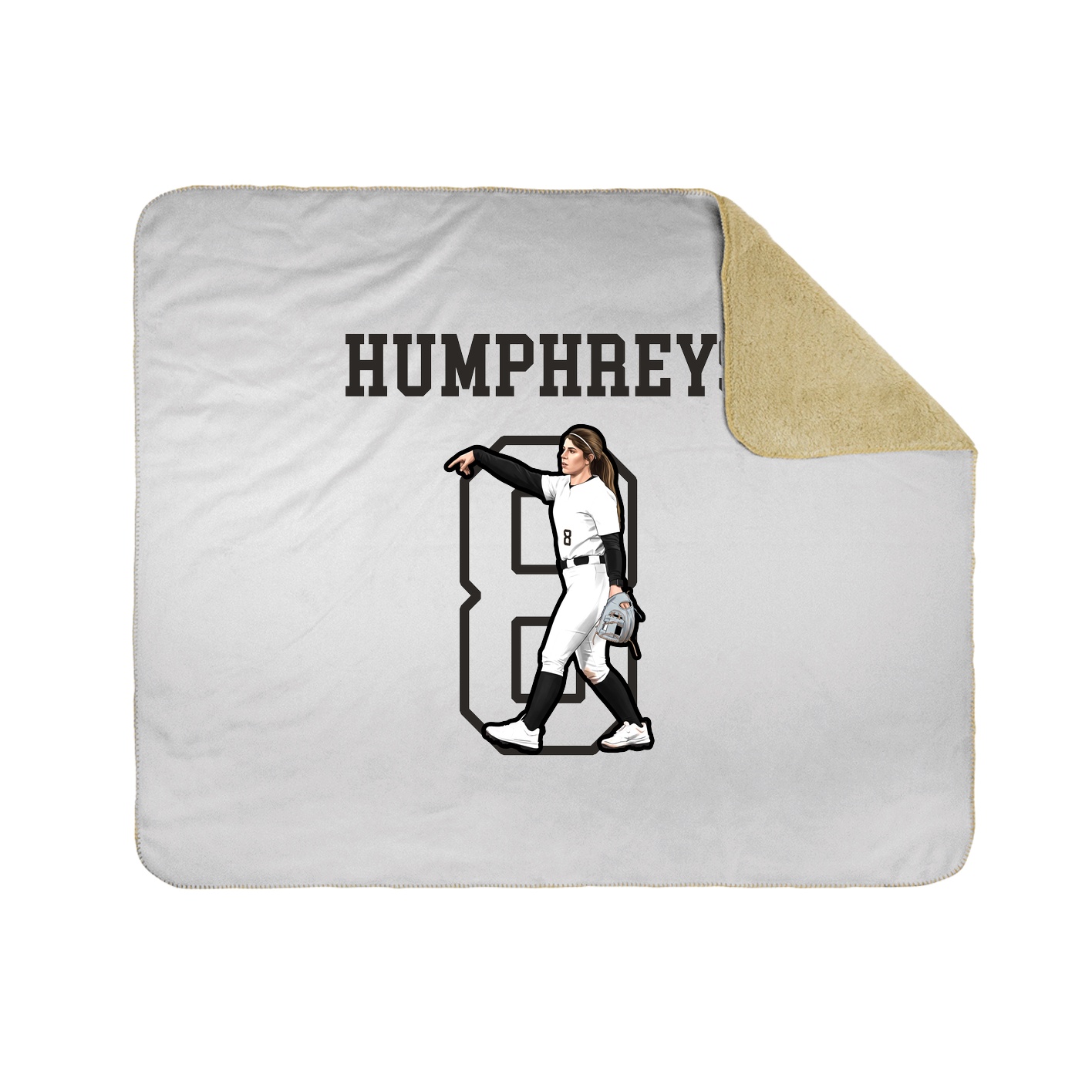 Throw Blanket — Shirsey in White