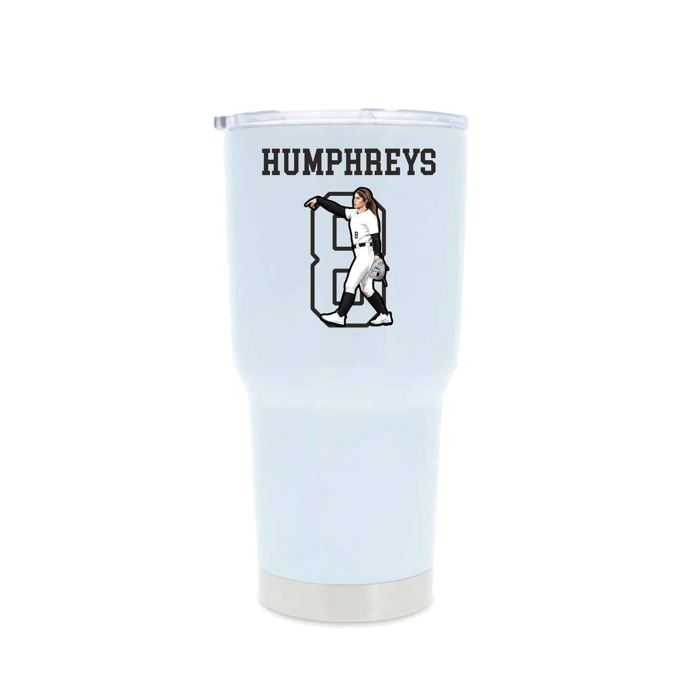 30oz Stainless Steel Tumbler — Shirsey in White
