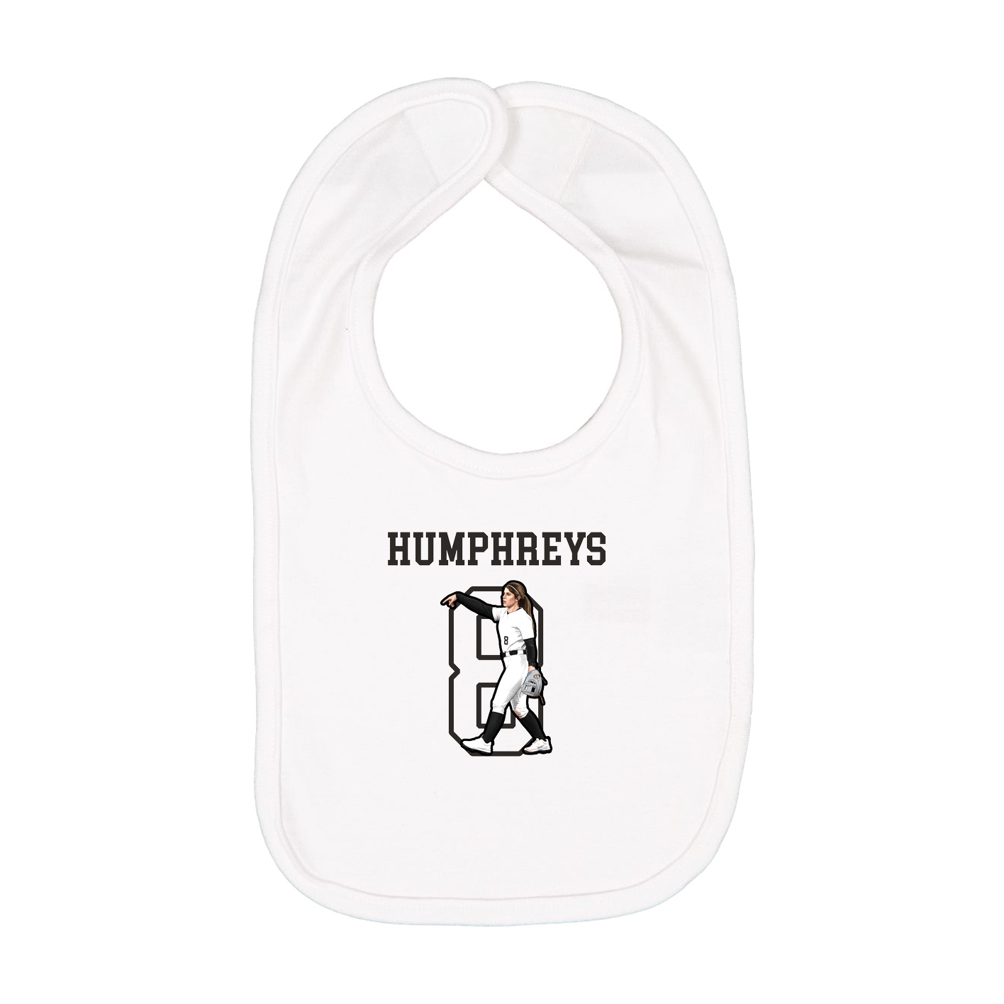 Infant Bib — Shirsey in White