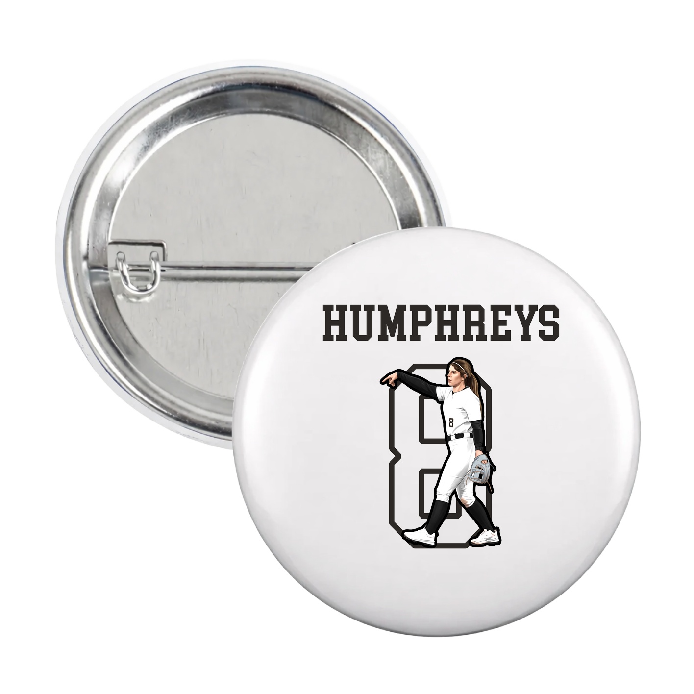 Game Day Button — Shirsey in White