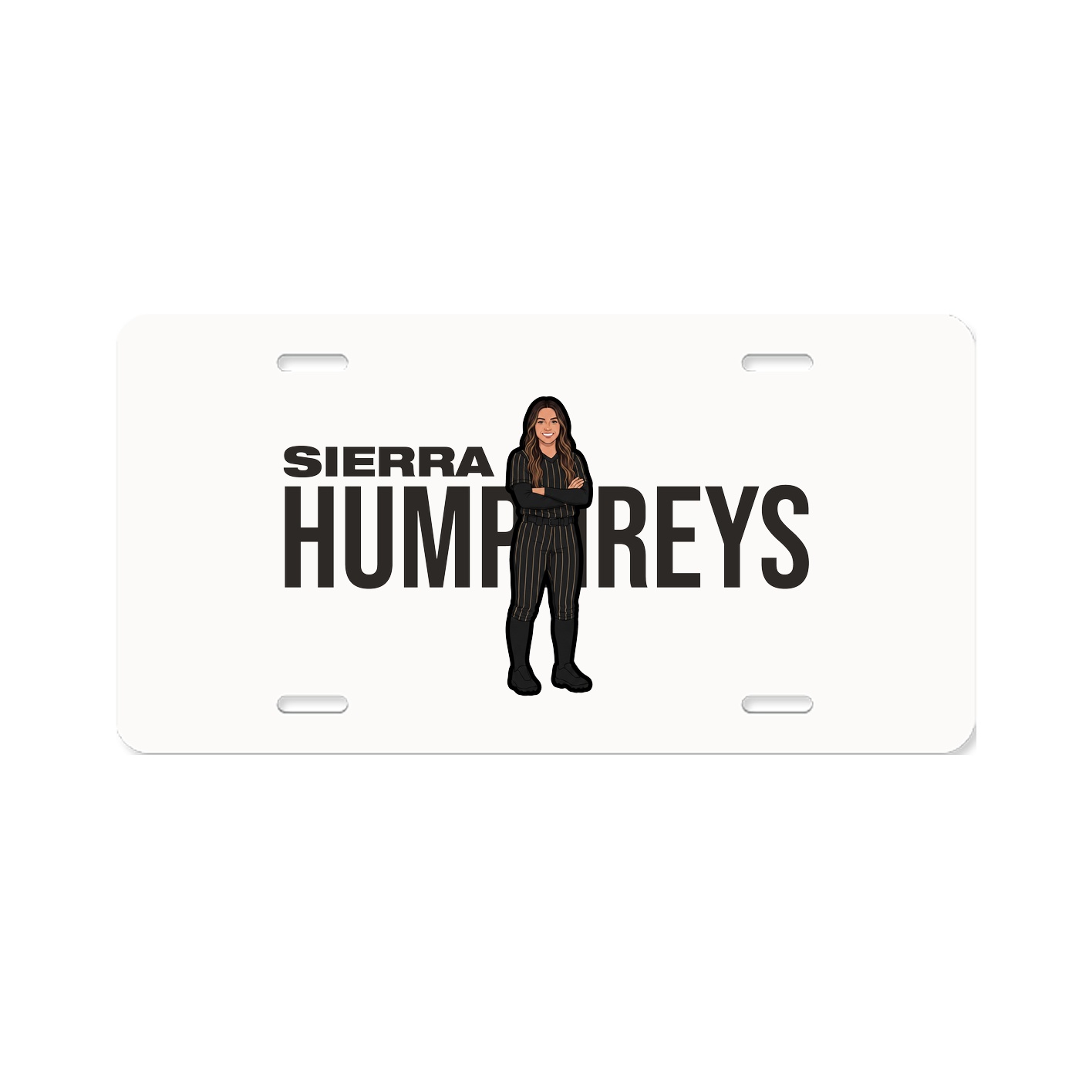 License Plate — Player Name in Classic