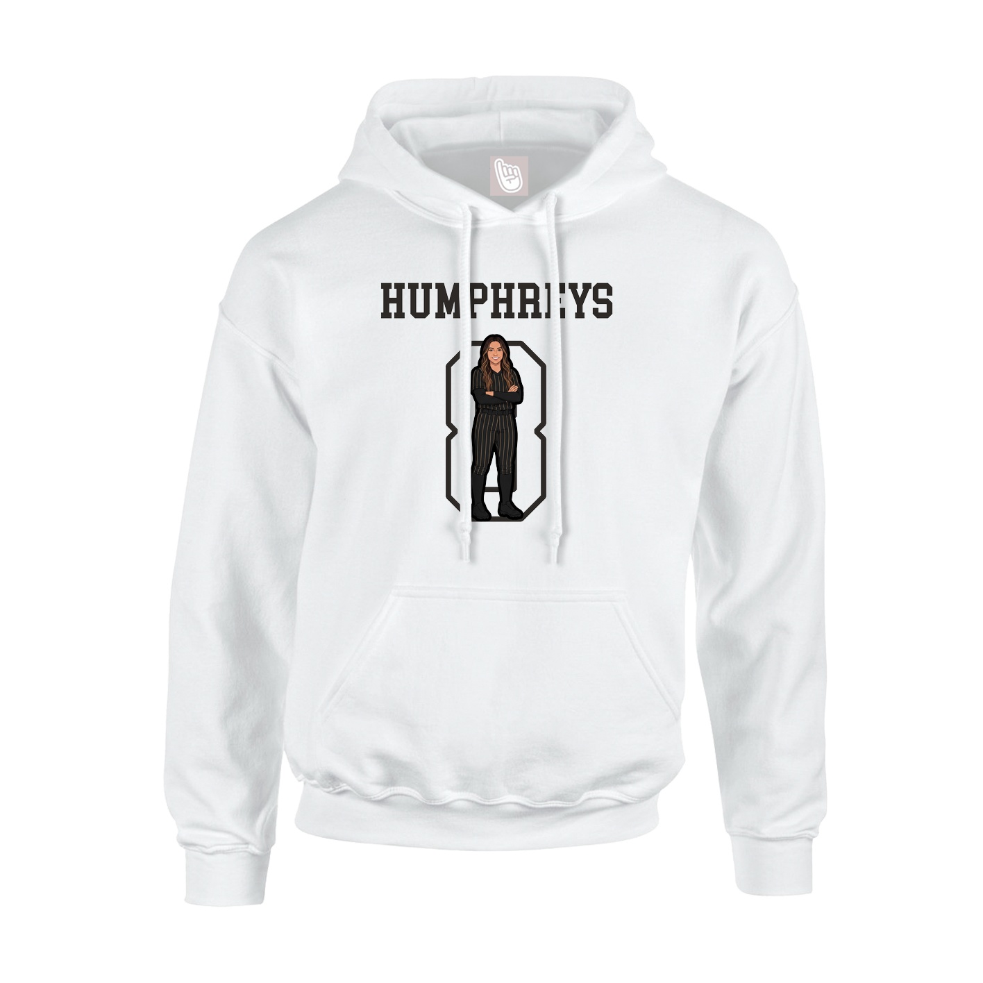 Hoodie — Shirsey in White