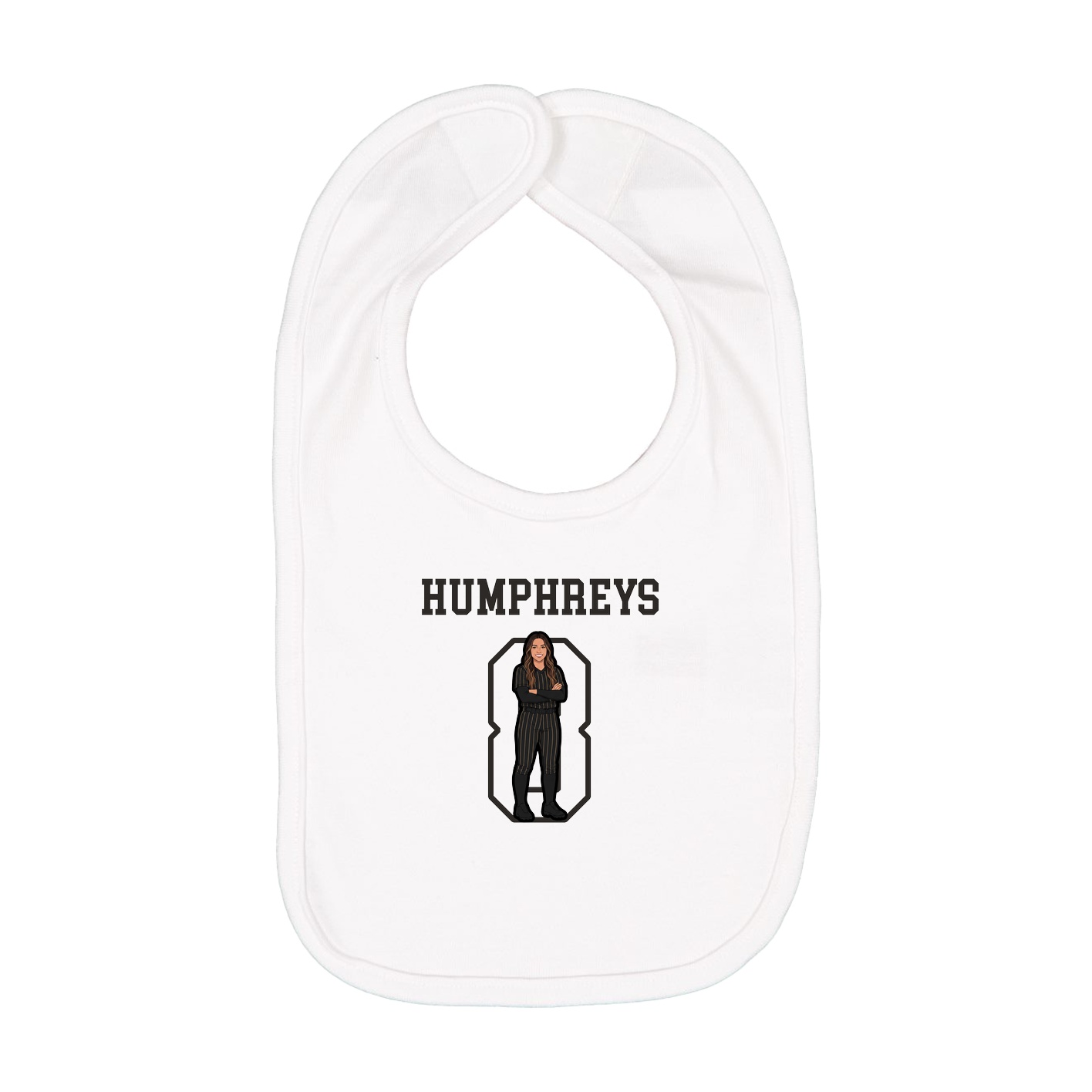 Infant Bib — Shirsey in White