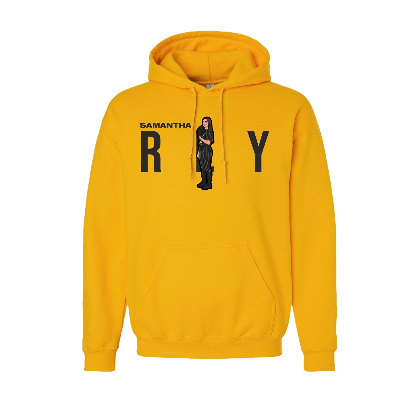 Youth Hoodie — Player Name in Gold