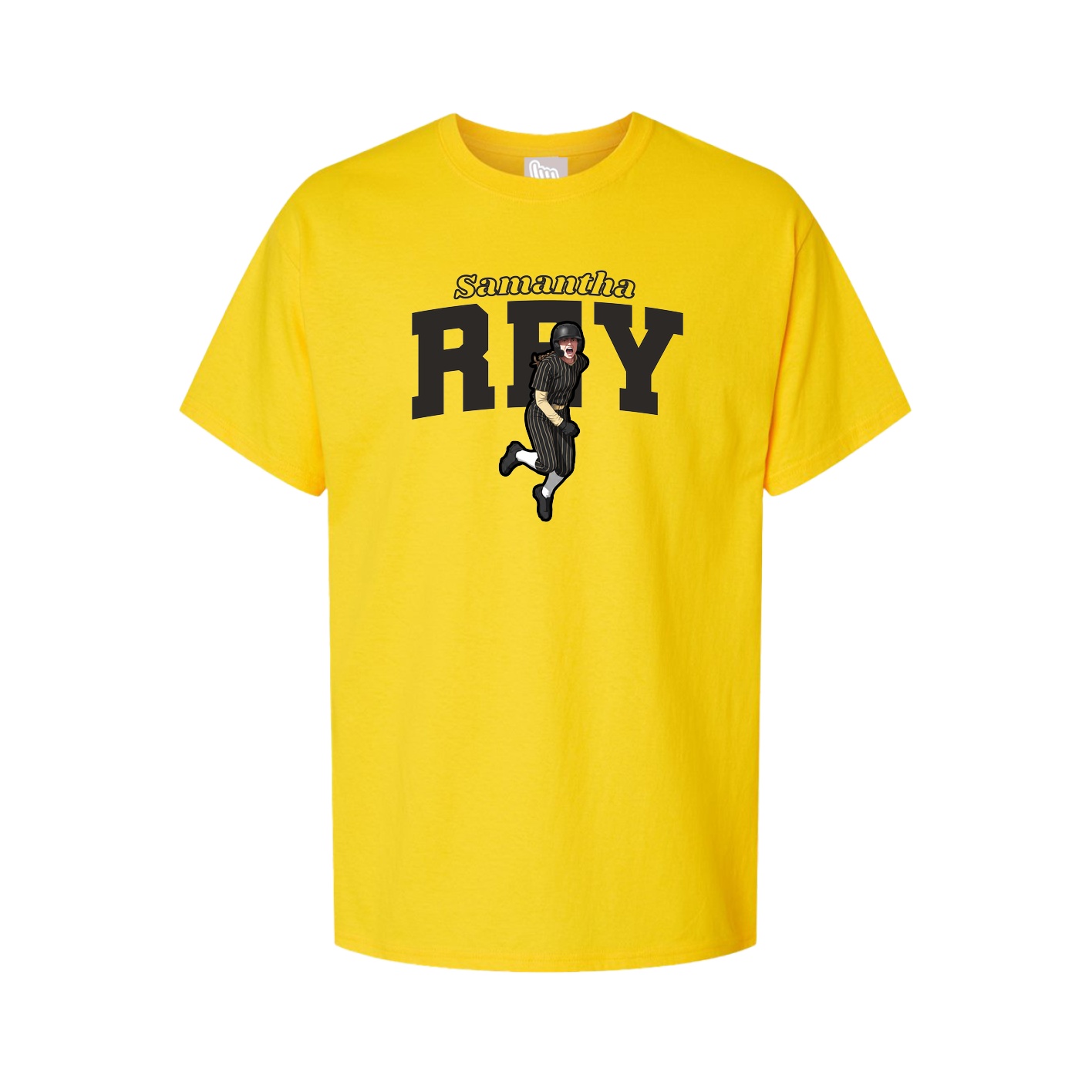 Youth Tee — Name Arch in Gold