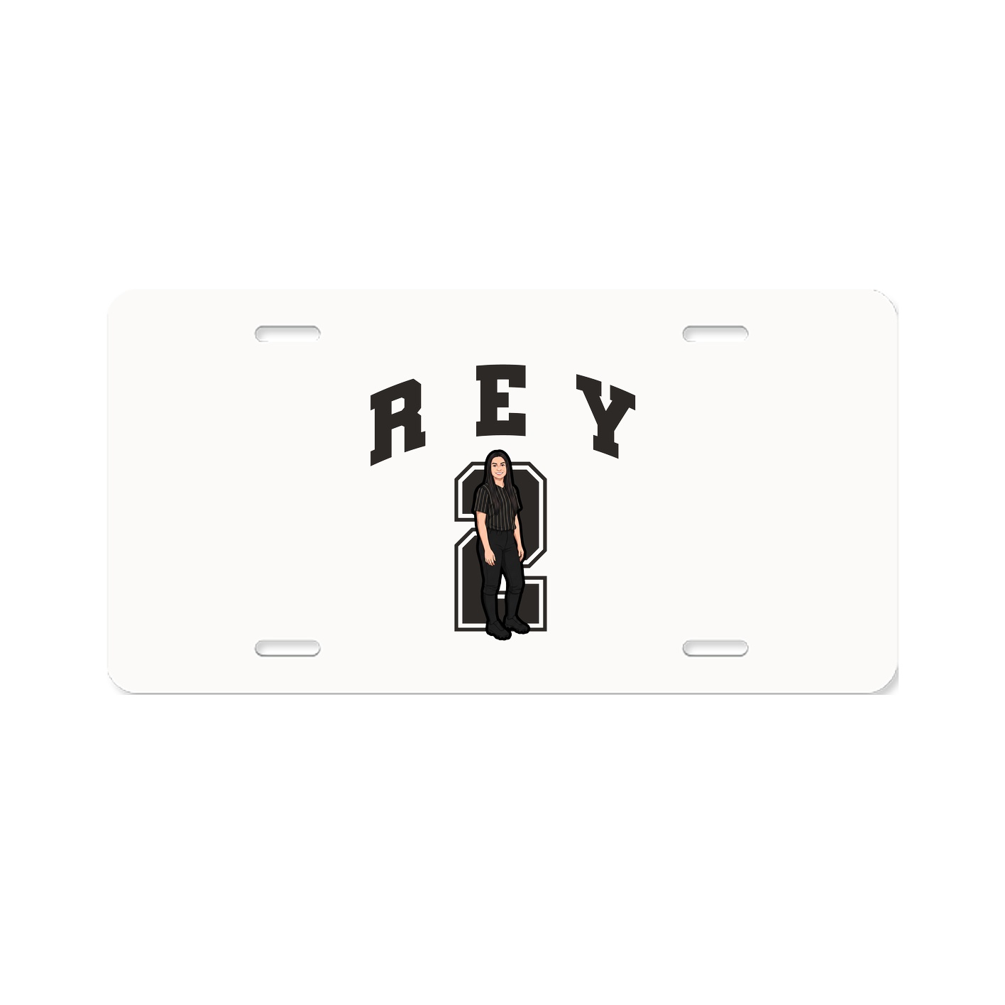 License Plate — Number in Classic