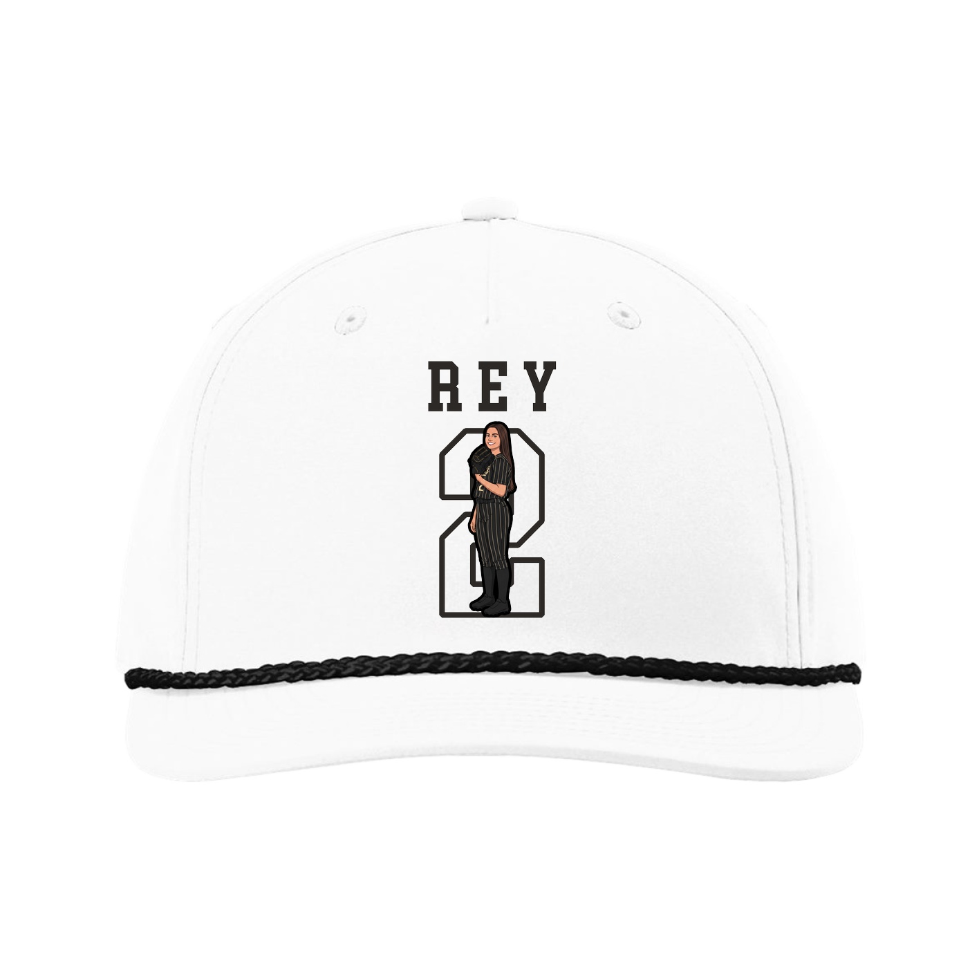 Five-Panel Classic Rope Cap — Shirsey in White