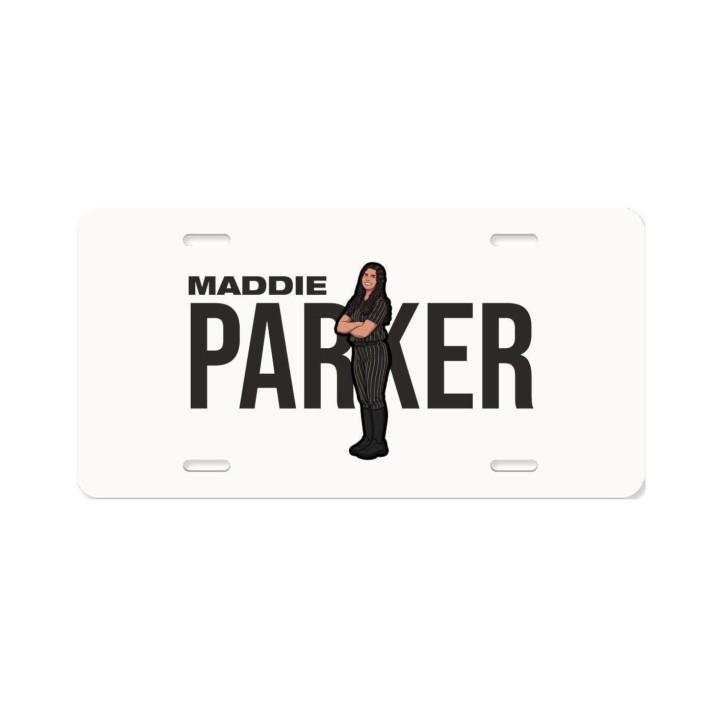 License Plate — Player Name in Classic