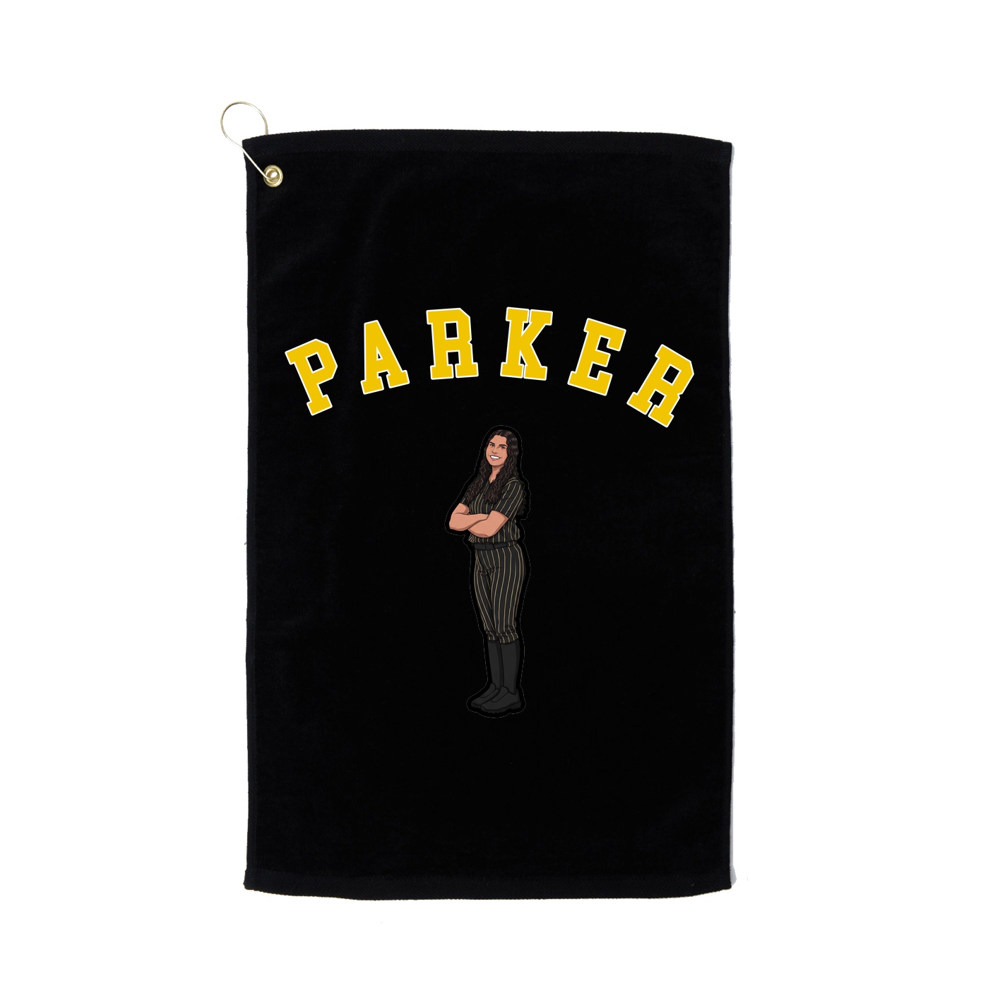 Golf Towel — Shirsey Arch in Black