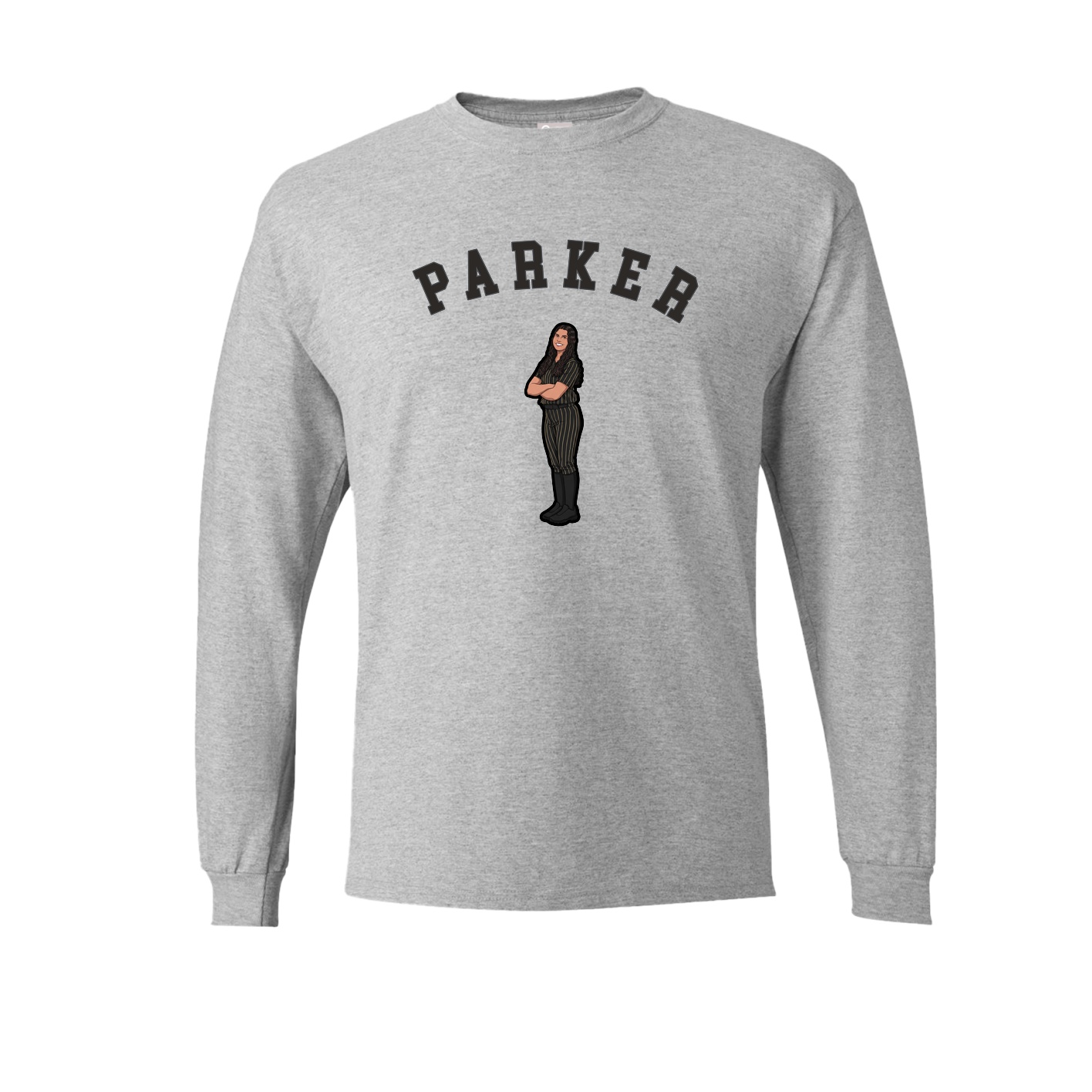Long Sleeve Tee — Shirsey Arch in Grey