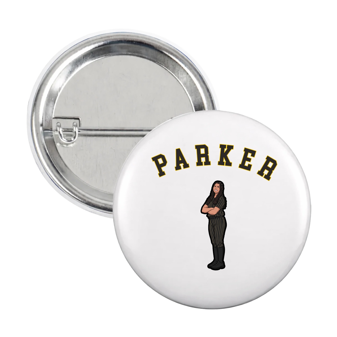 Game Day Button — Shirsey Arch in White