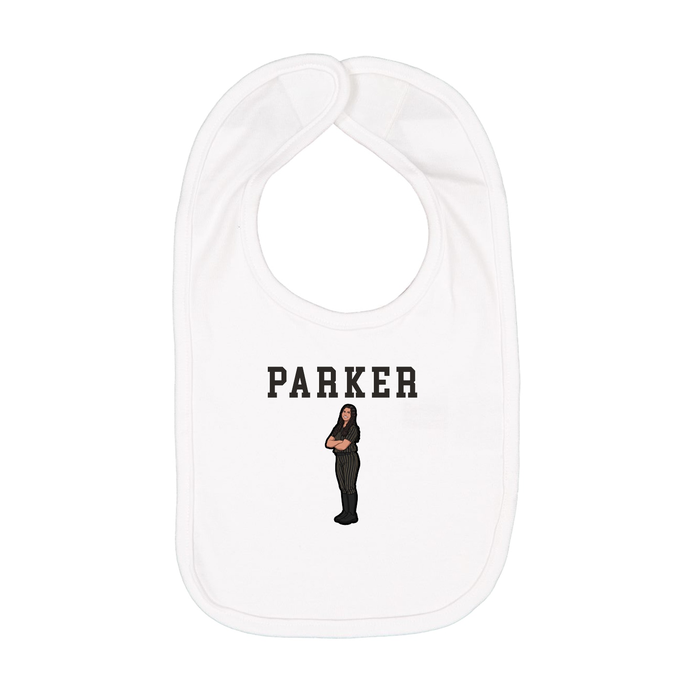Infant Bib — Shirsey in White