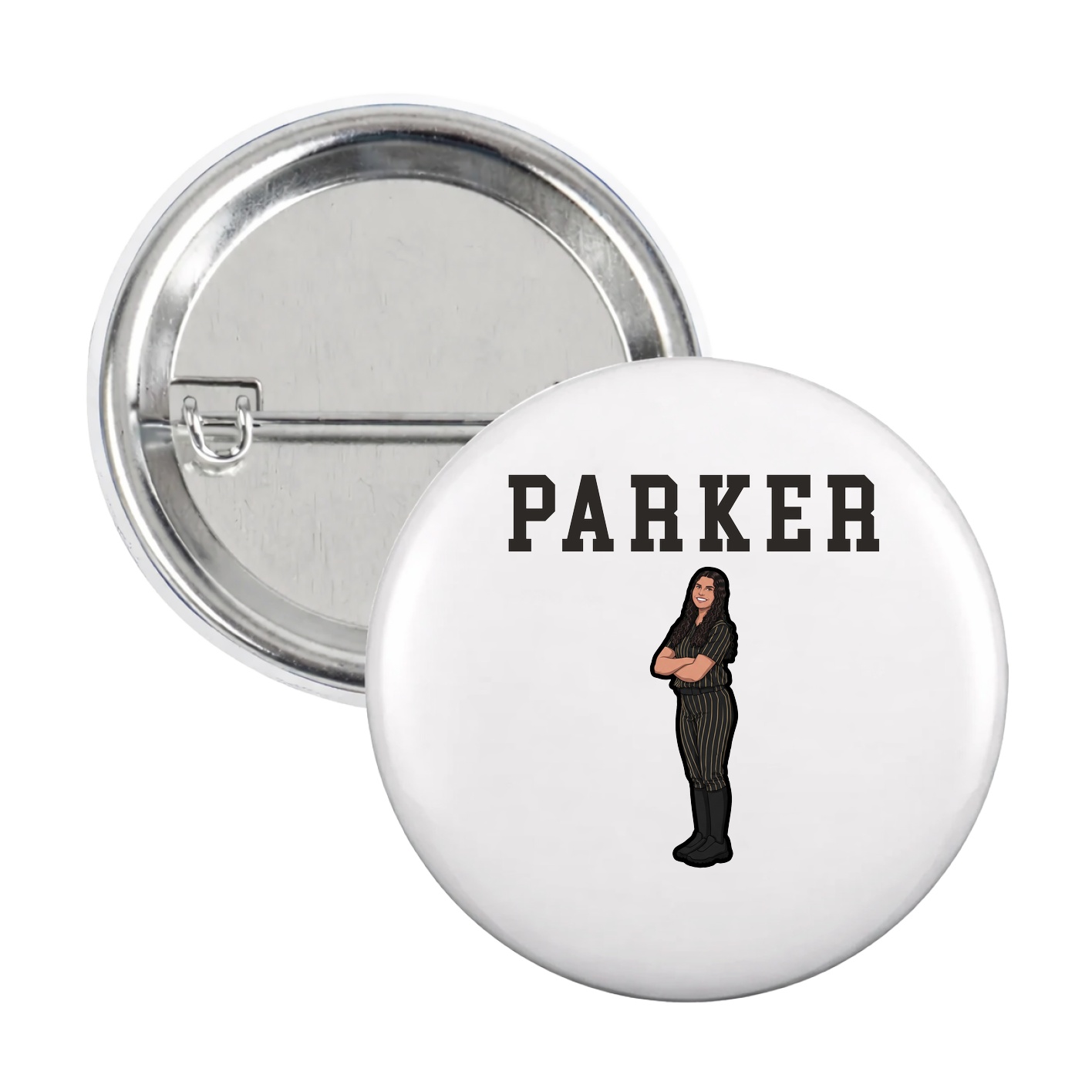 Game Day Button — Shirsey in White