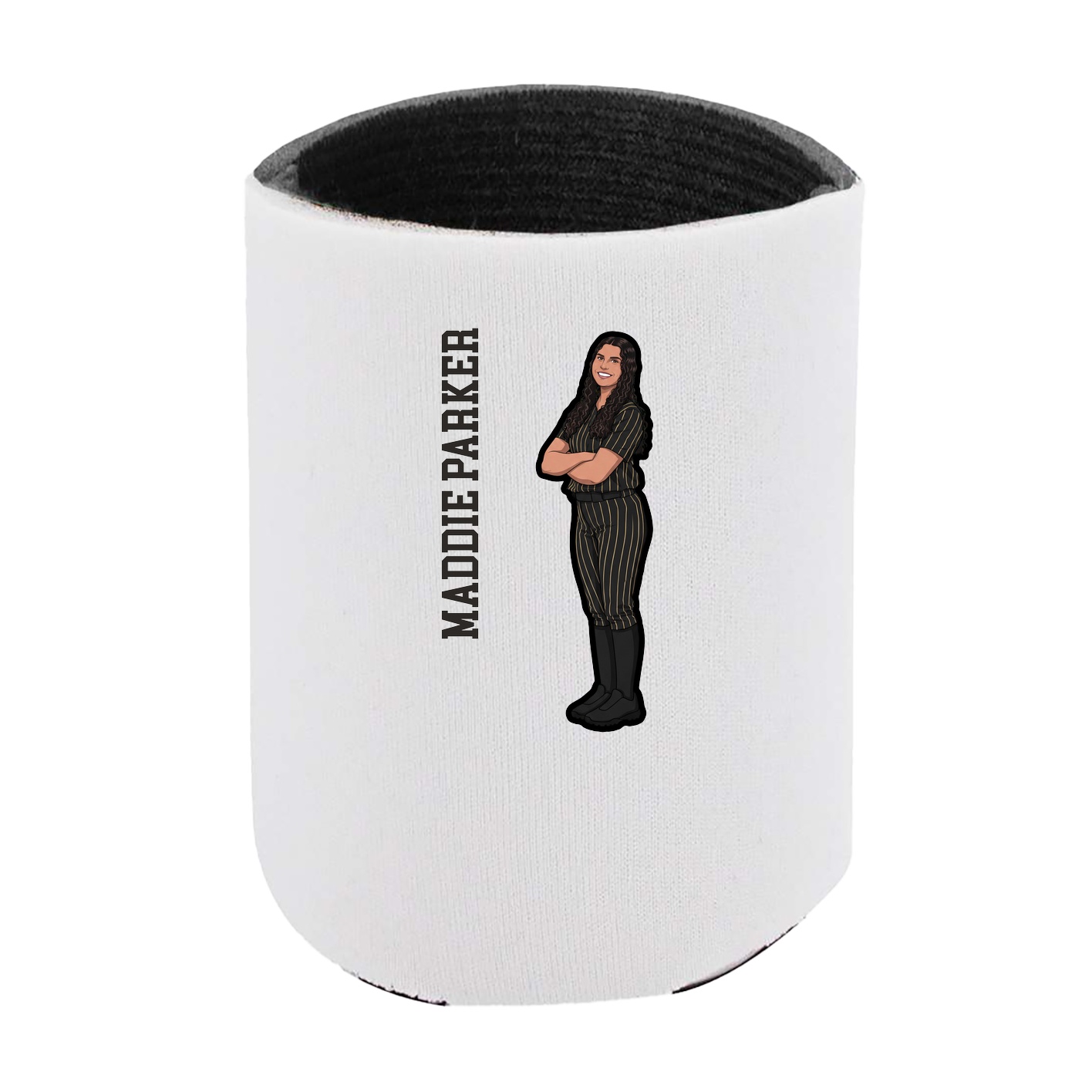 Can Holder — Name Vertical in White